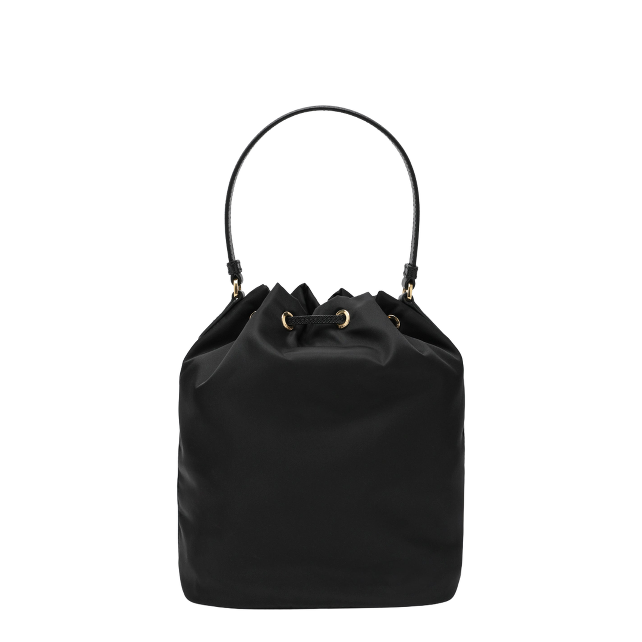 Black Re-Nylon Bucket Bag