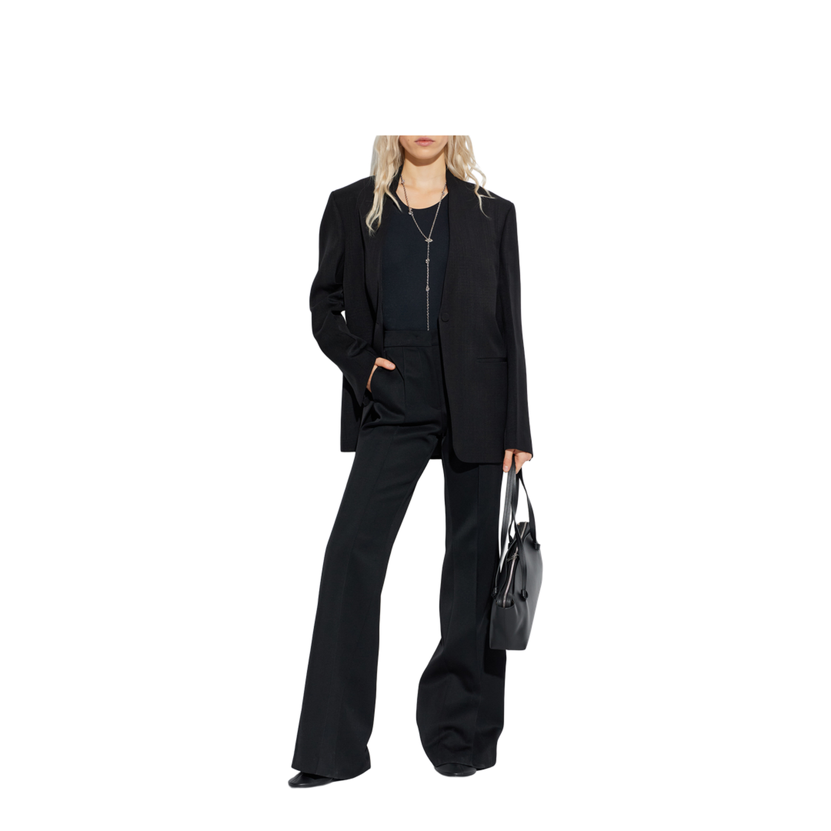 Wool Flared Trousers