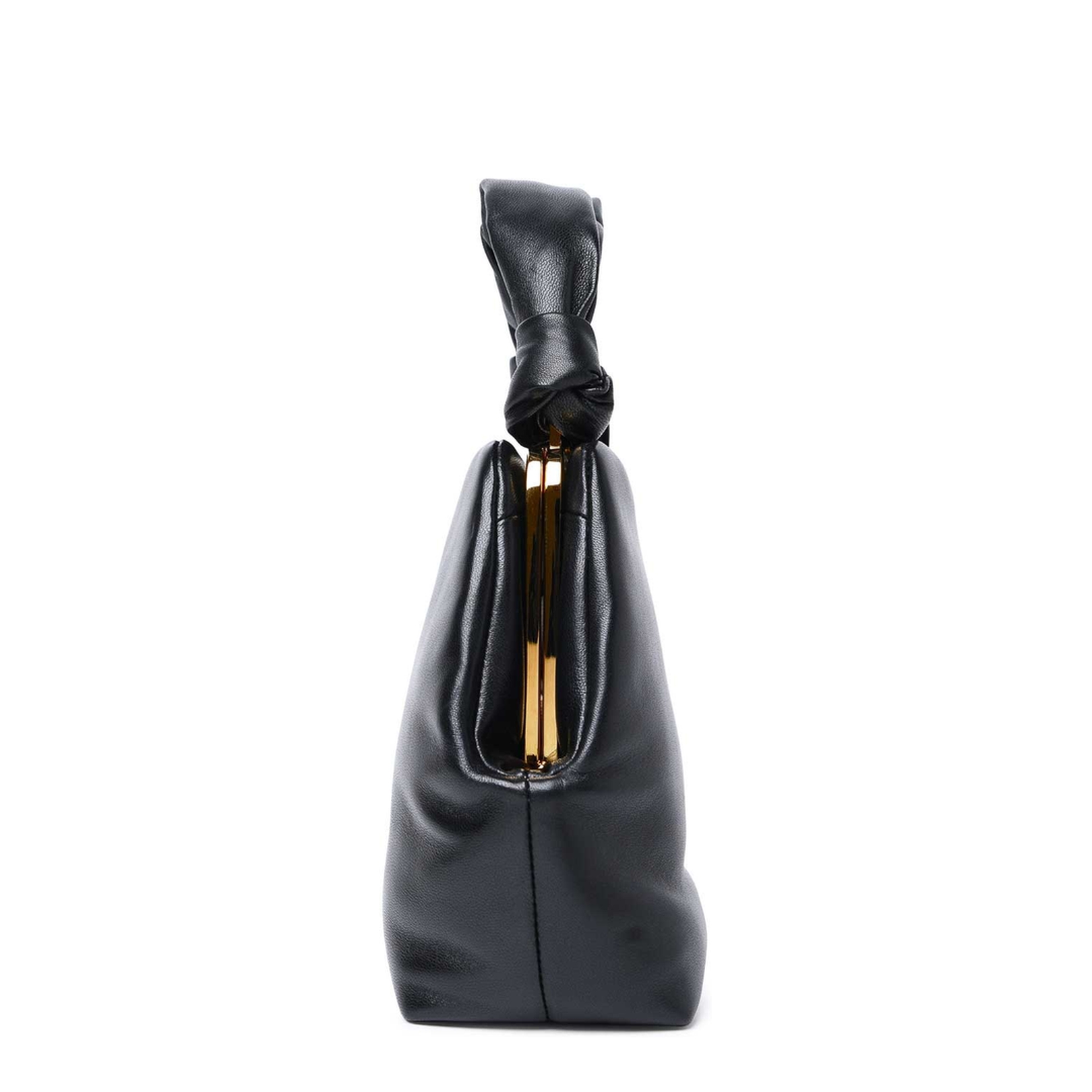 Goji Square Black Leather Small Bag