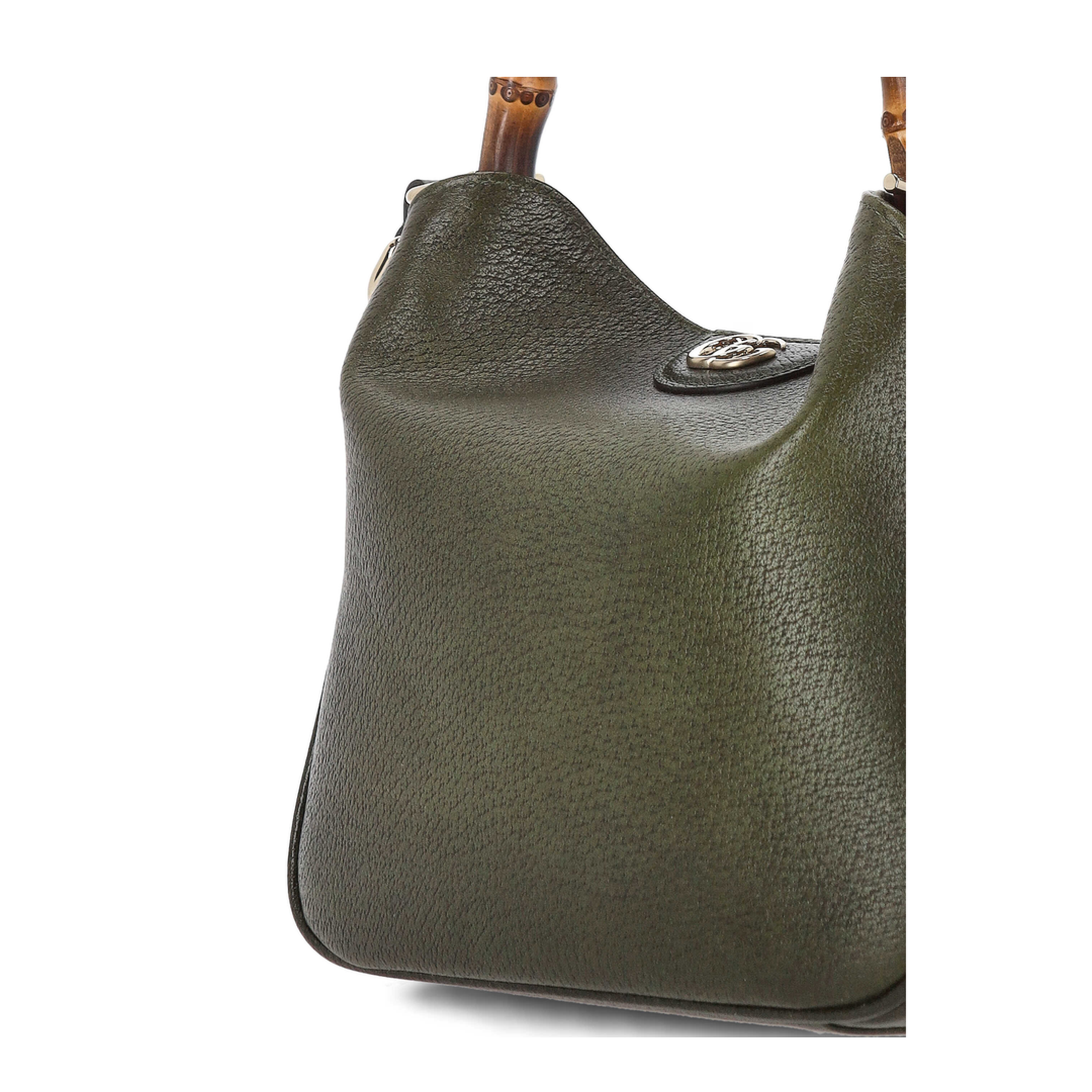 Diana Small Shoulder Bag in Gradient Green Leather