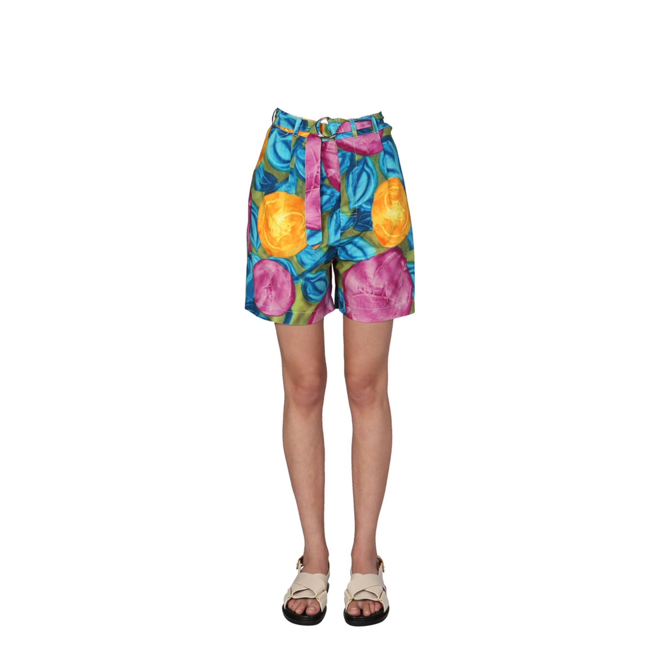 Multicolor Print Bermuda