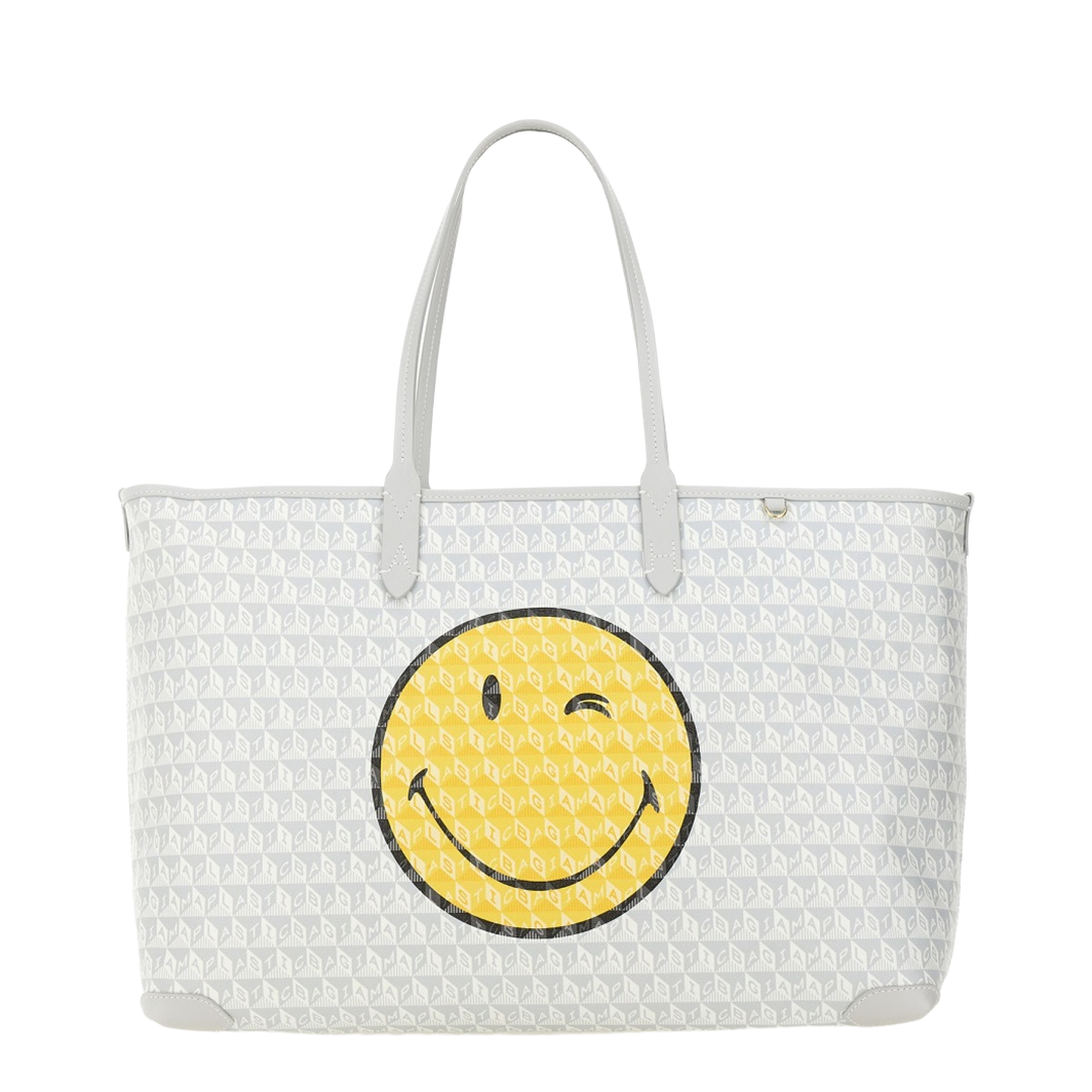 I Am A Plastic Bag Wink Zipped Tote - Frost