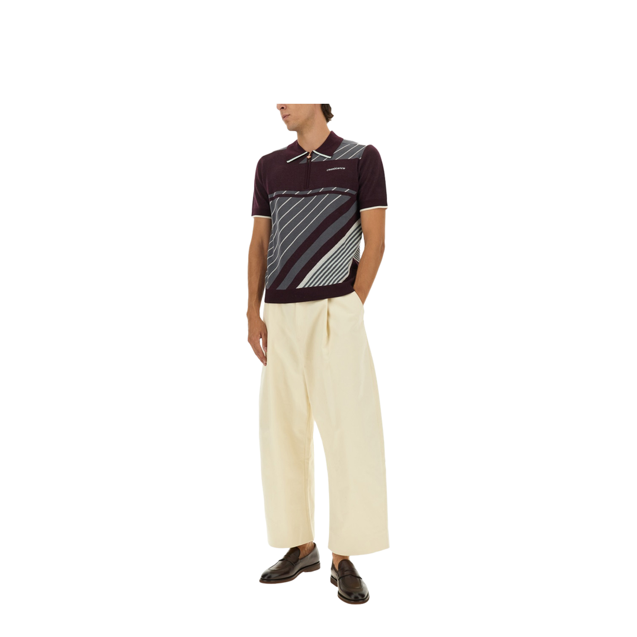 Diagonal Tennis Polo Shirt