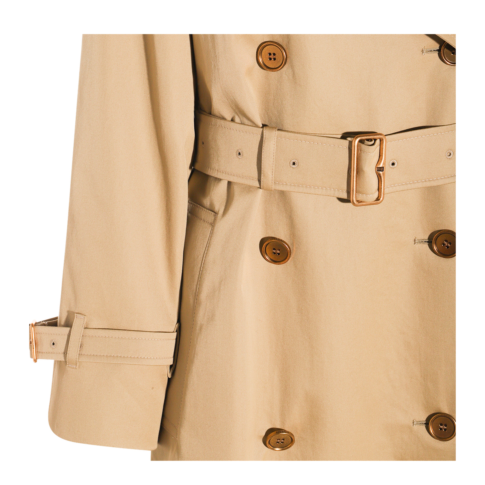 Double-breasted trench coat