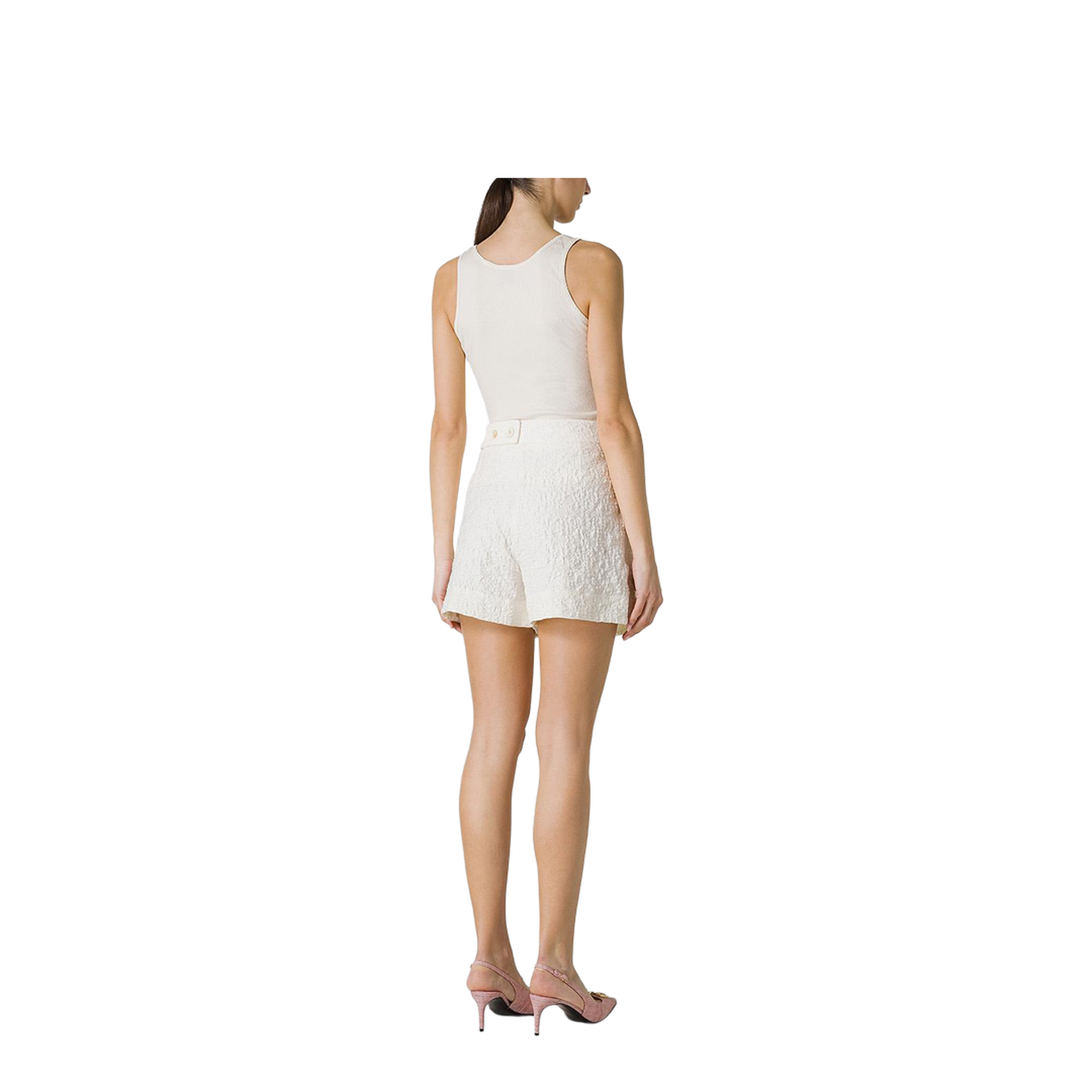 Porcelain Cotton Shorts