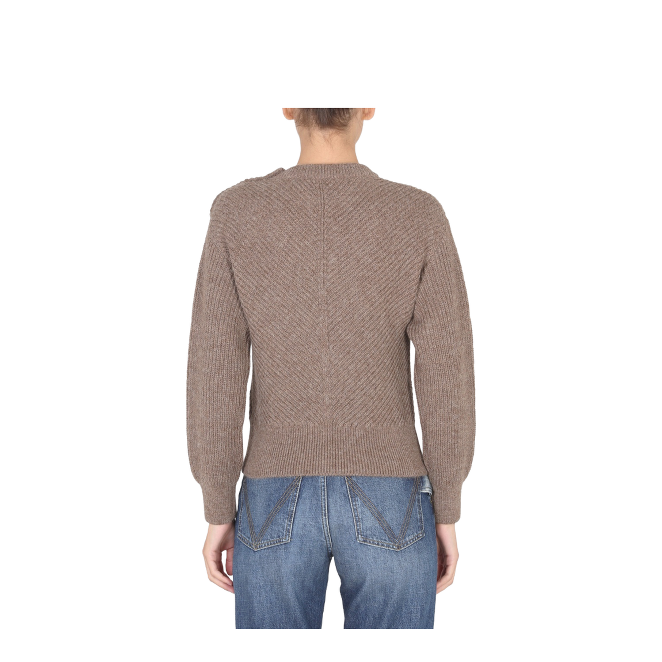 Alpaca Knit with Chevron Pattern