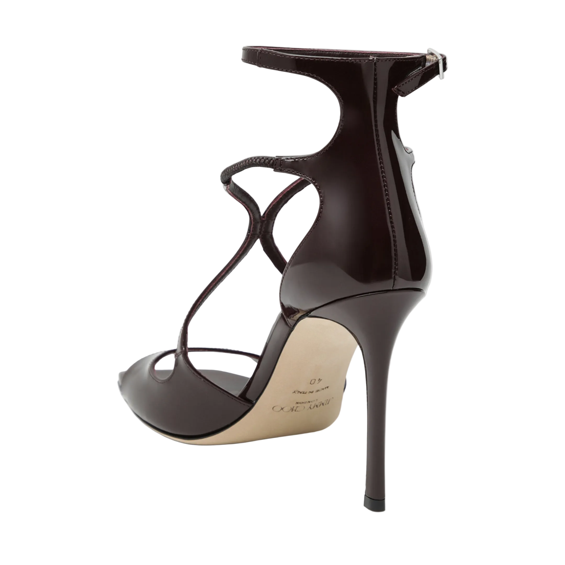 MAYFEYR - Jimmy Choo - Azia Sandals In Deep Red Patent Leather - AZIA95PAT061998