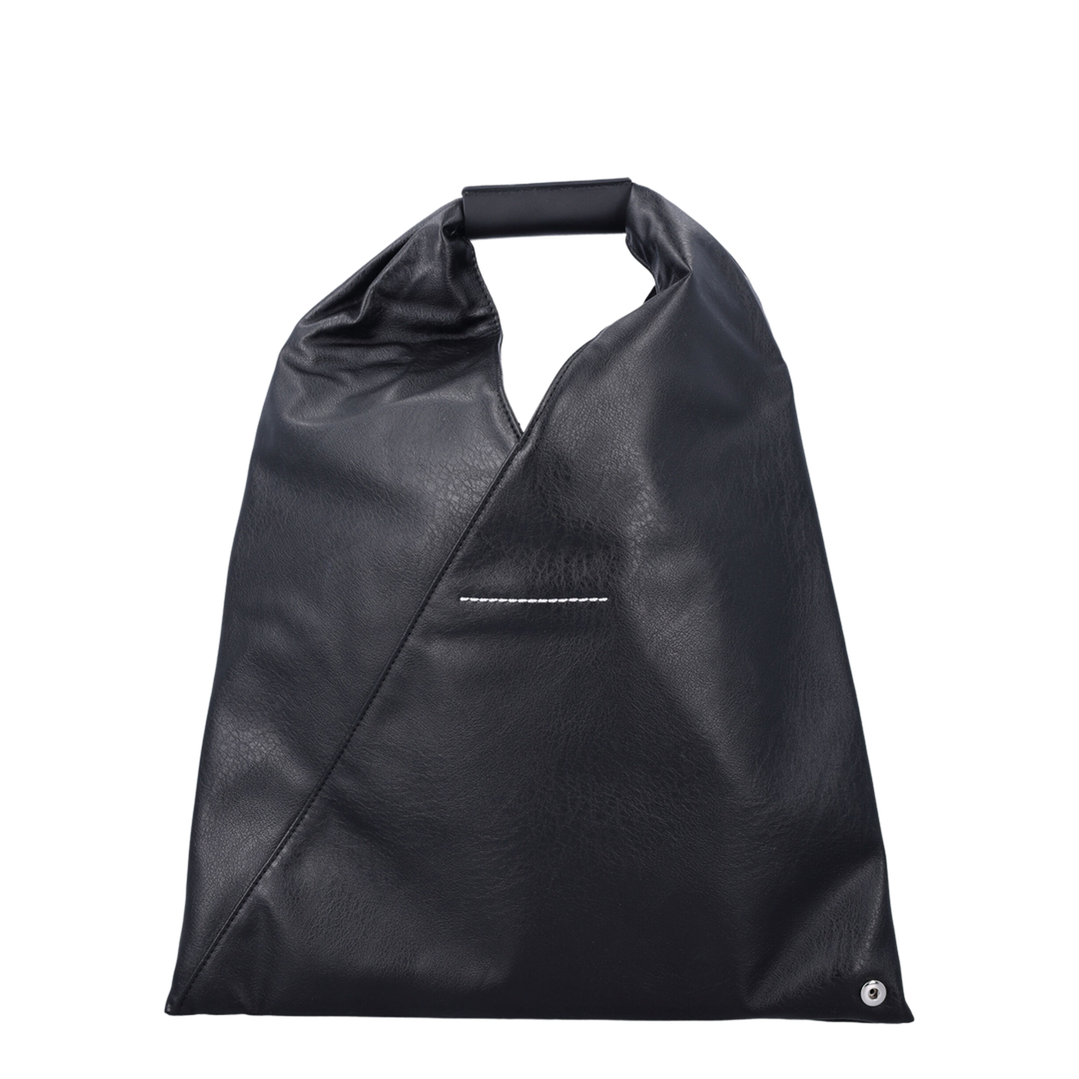 Japanese Bag Small Polyurethane Handbag - Black