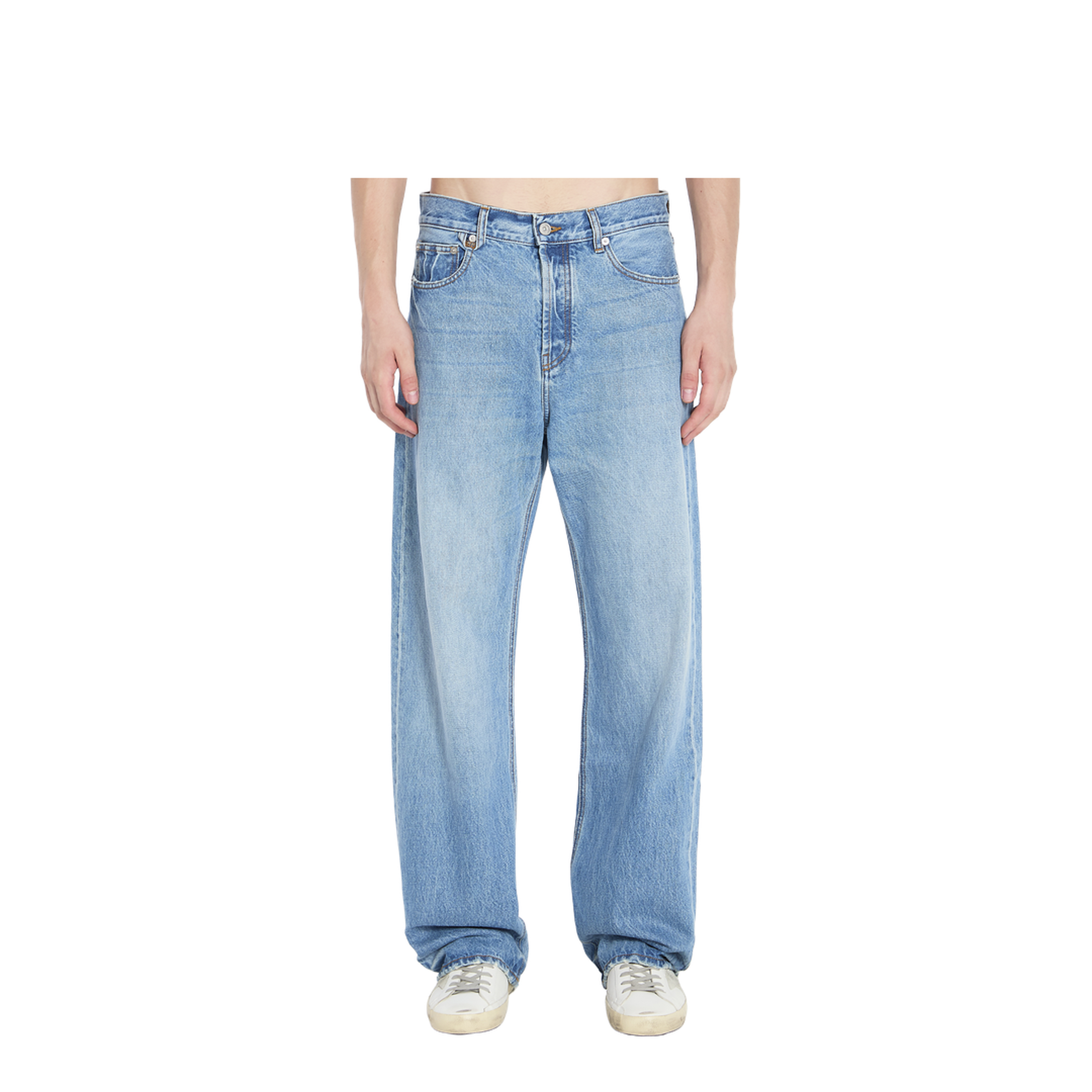 Straight de-Nîmes Denim Pants