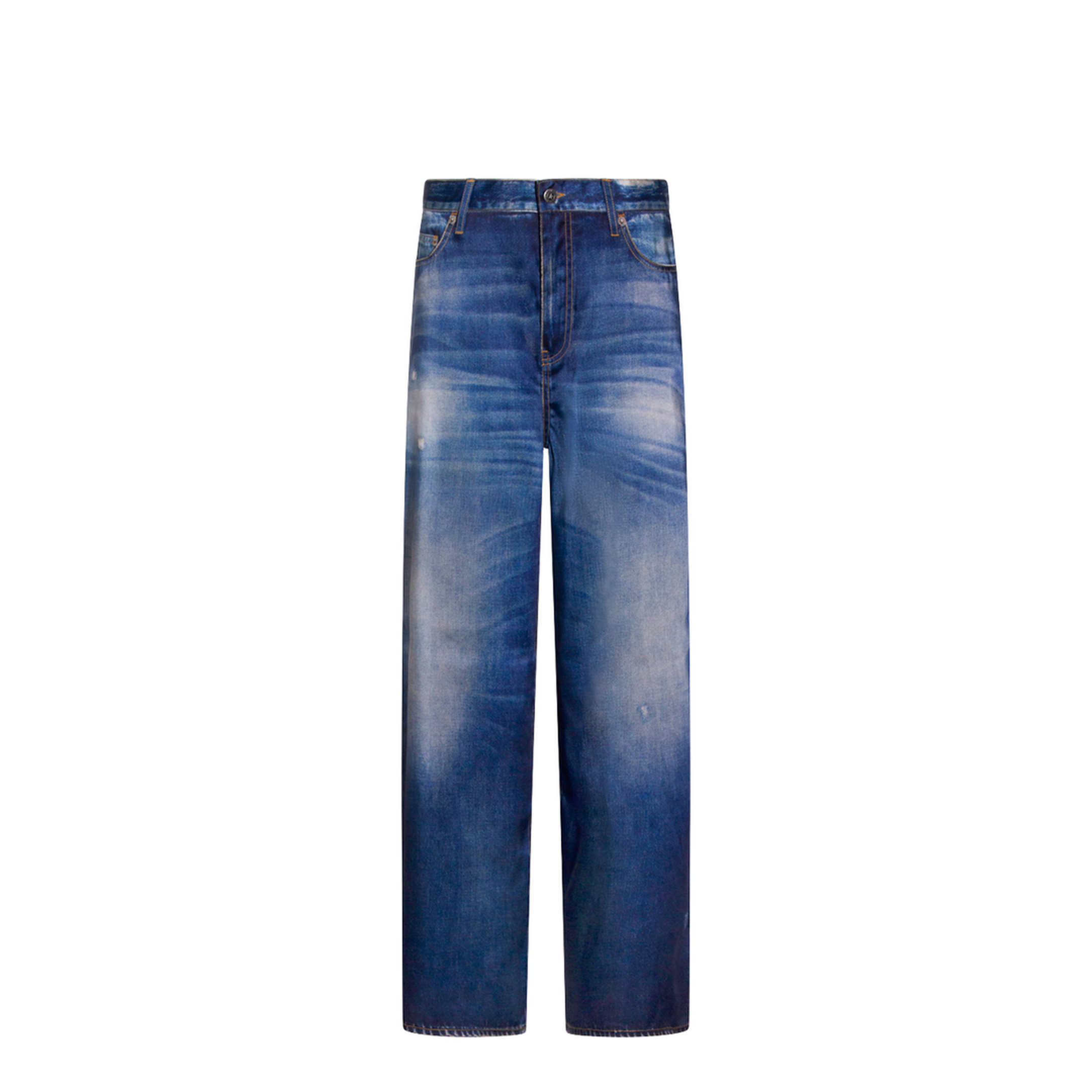 Printed Pants Jeans Effect