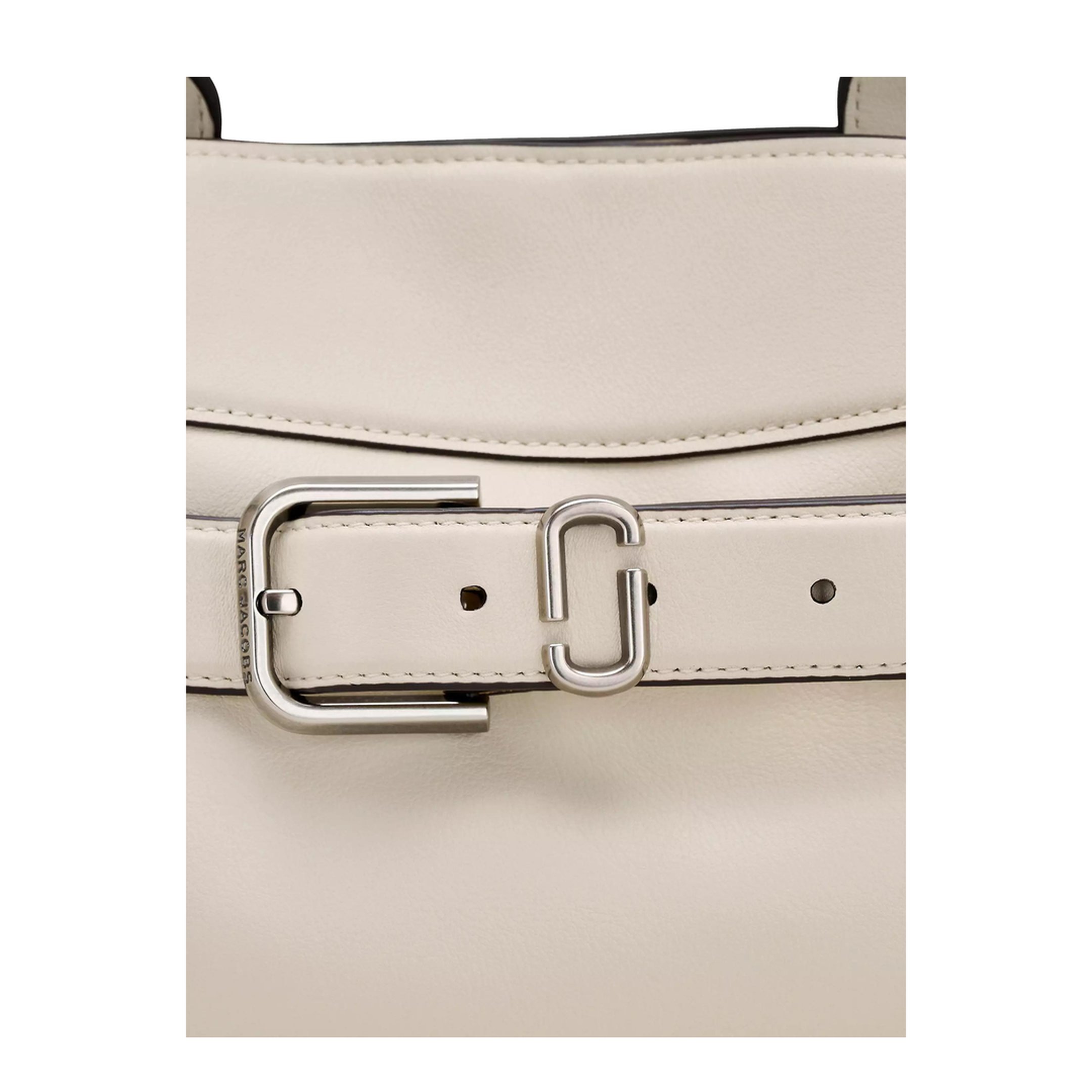 Small Satchel White Leather Bag