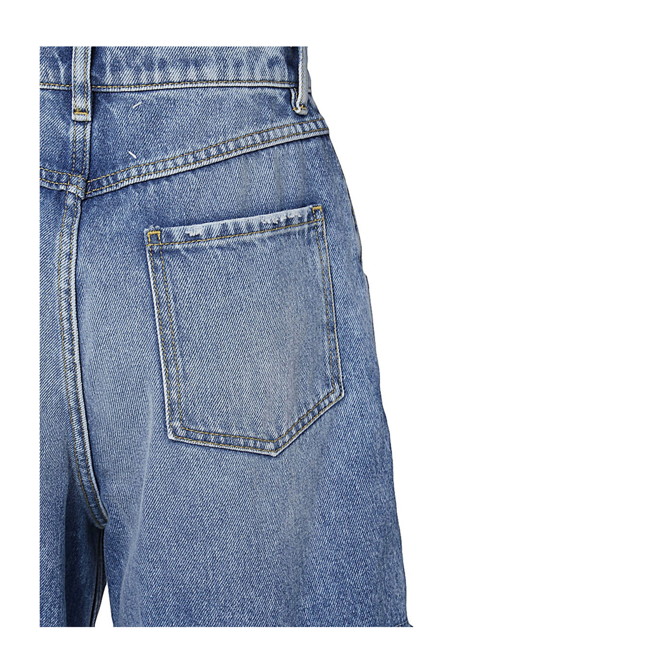 Denim Jeans with Slash Details