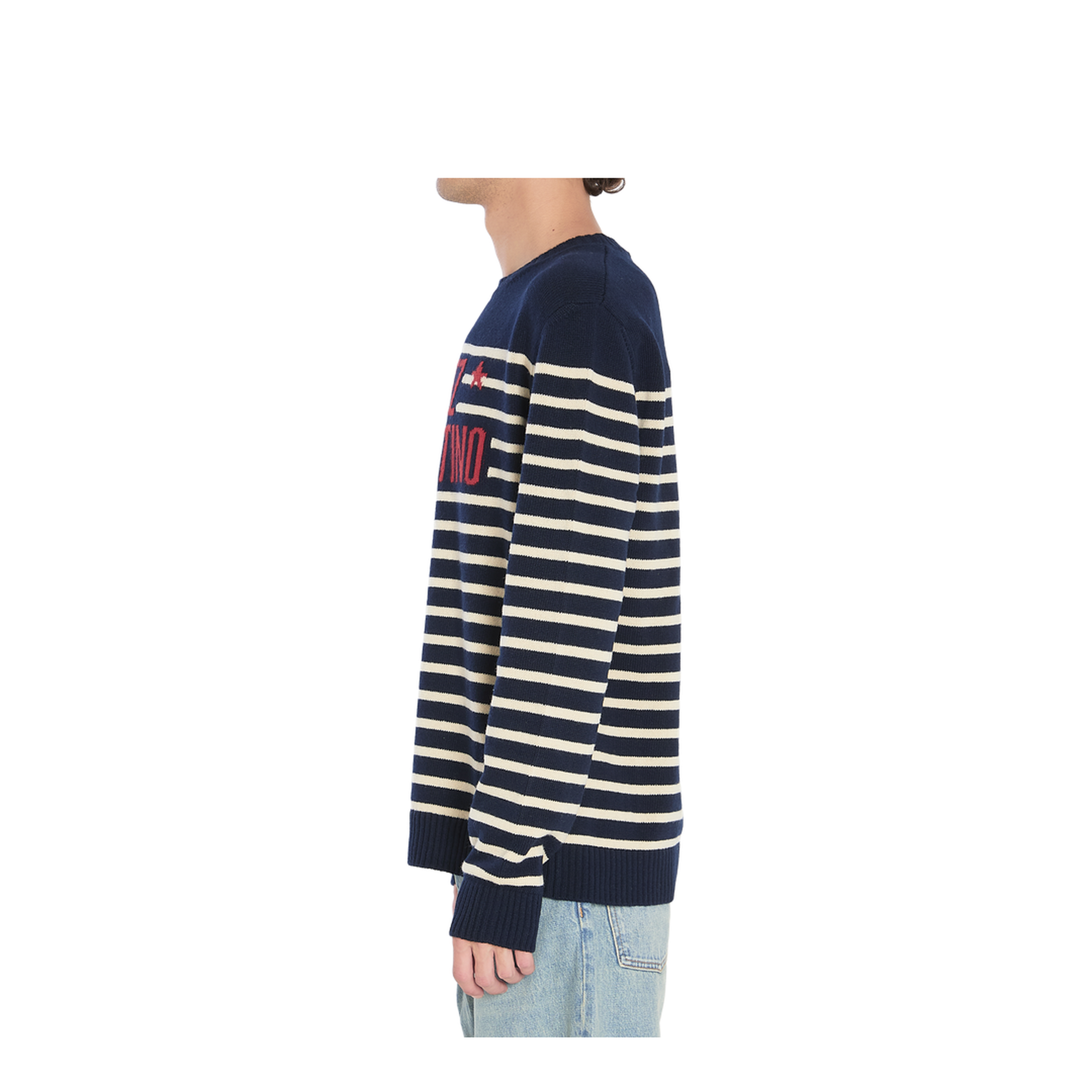 Men's Striped Wool Sweater