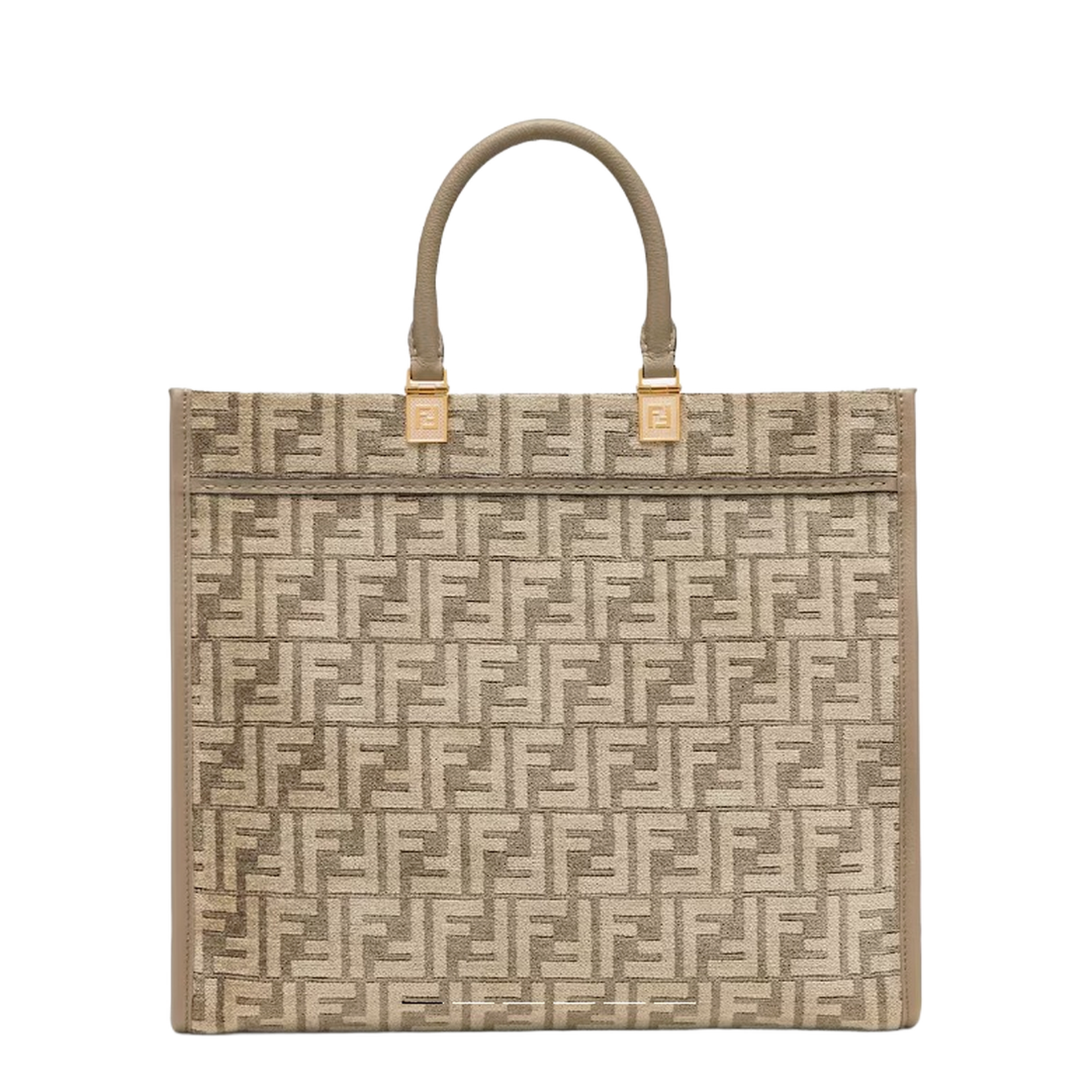 Sunshine Medium Canvas Shopper Bags - Beige