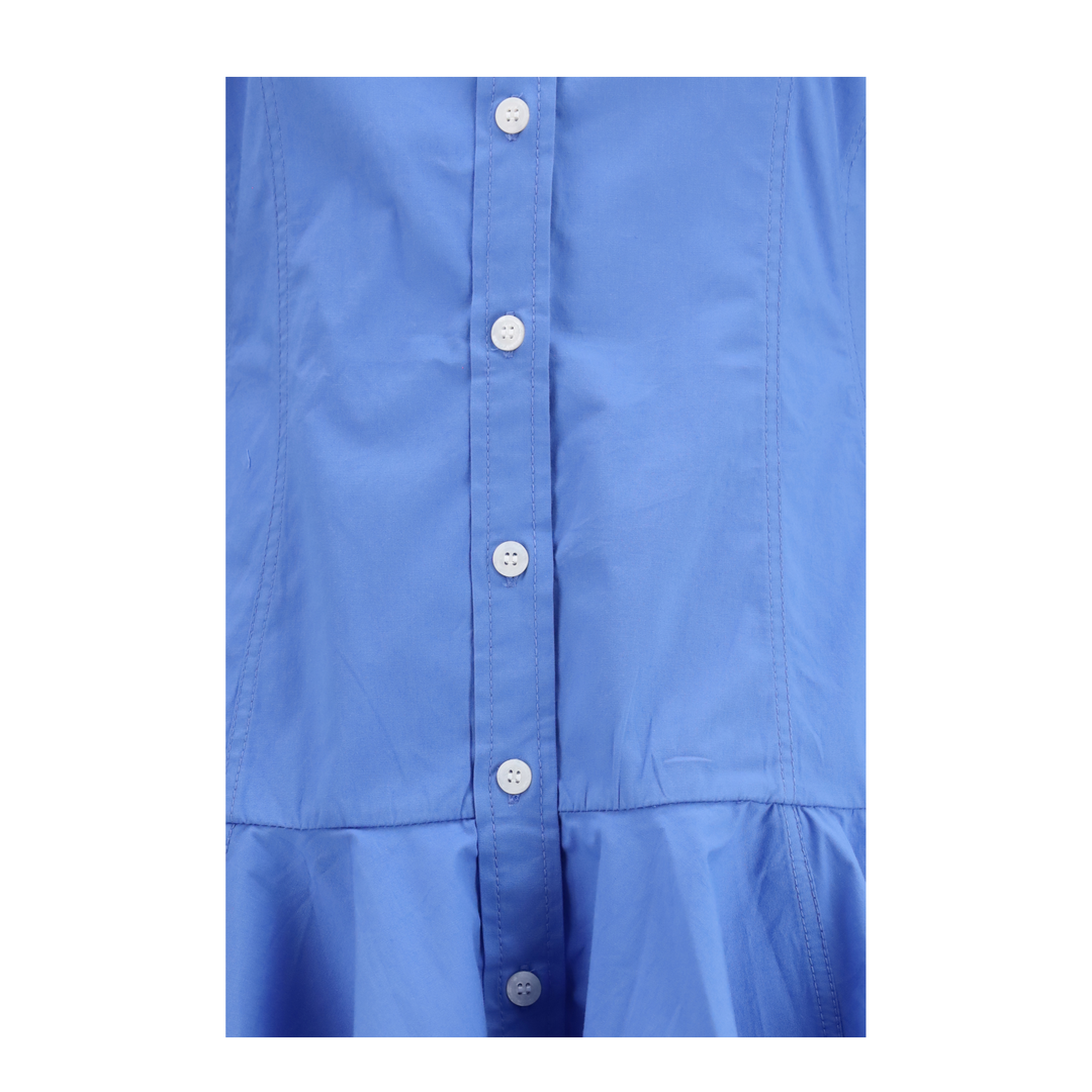 MAYFEYR - Ganni - Cotton Shirt Dress With Balloon Skirt - A1030645