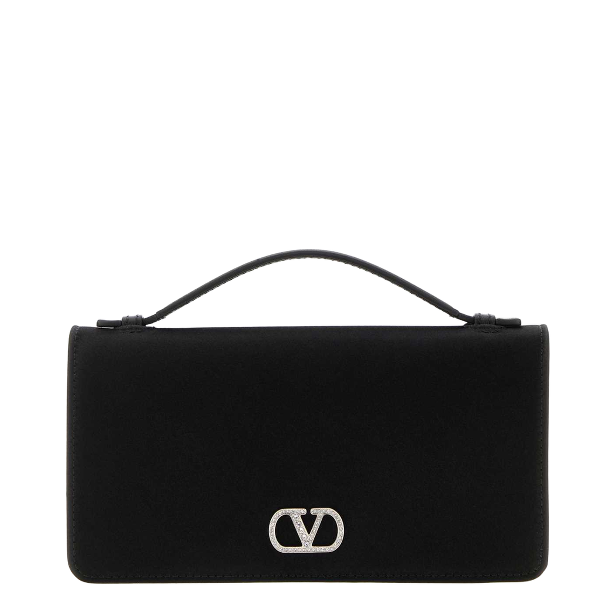 MAYFEYR - Valentino - Black Satin Wallet - 8W0P0AU1SEDEDM
