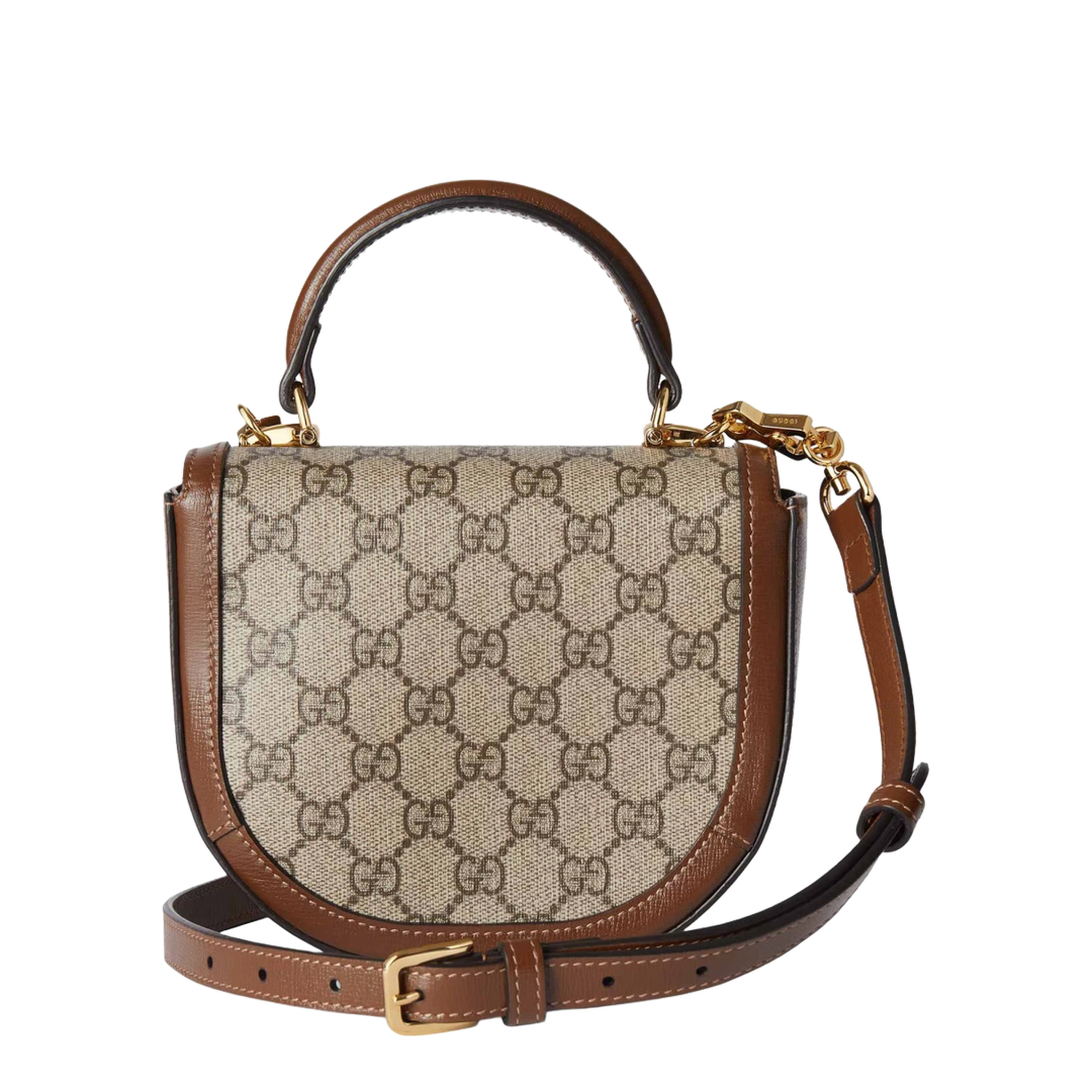 Horsebit 1955 Small Leather Shoulder Bag - Brown