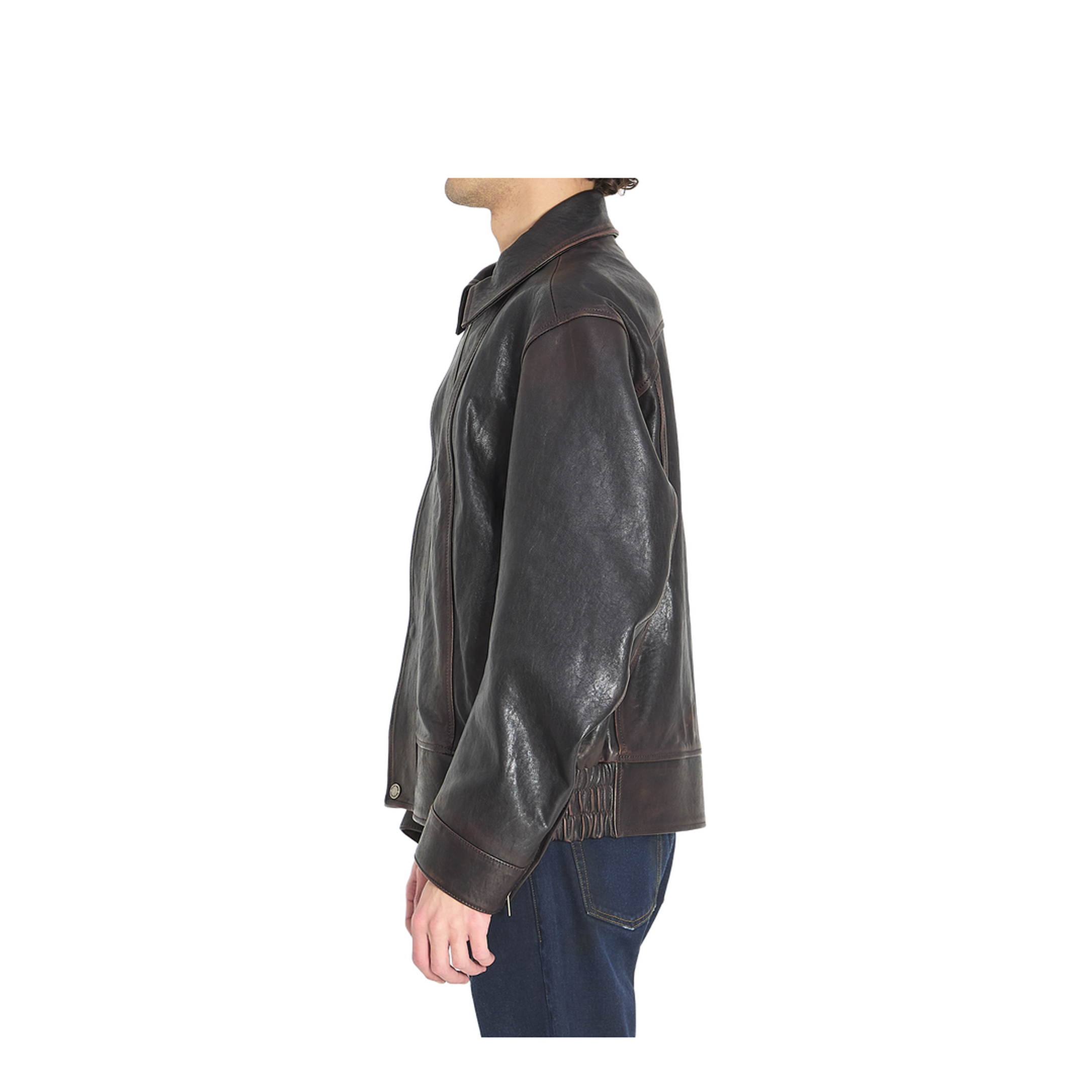 Nappa Leather Bomber Jacket