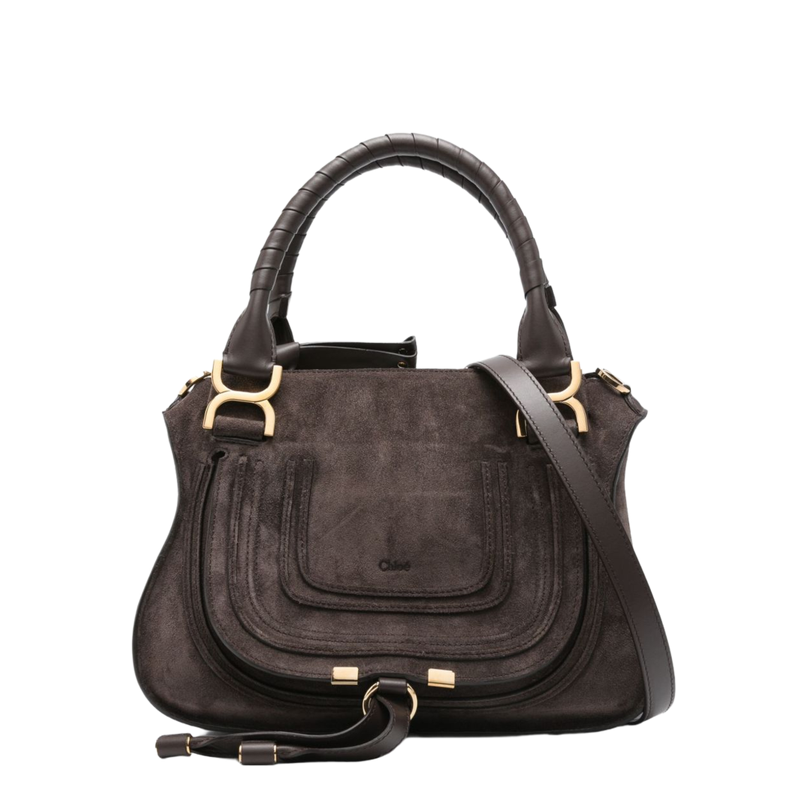 Small Marcie Bag in Suede Leather