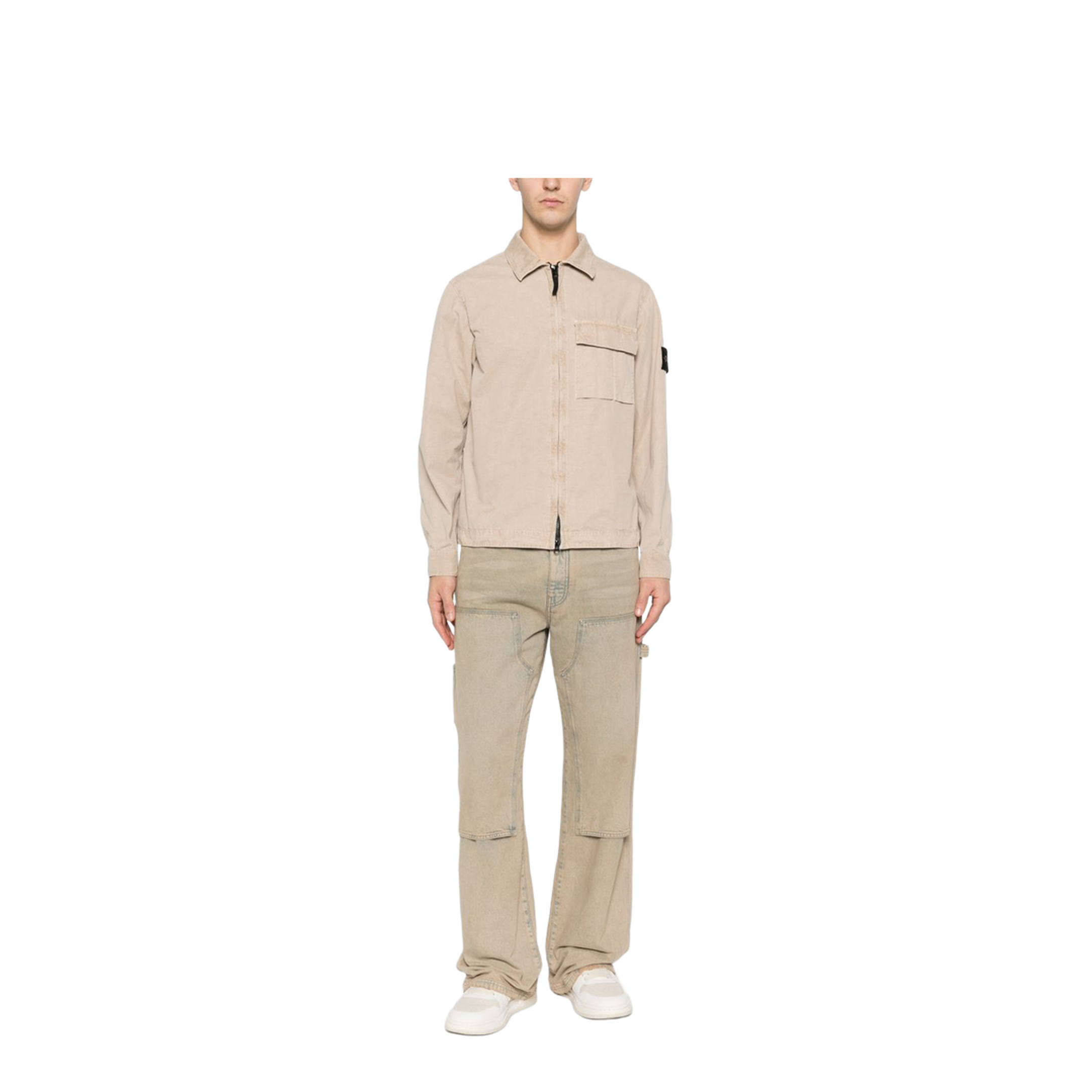Brushed Organic Cotton Canvas Overshirt