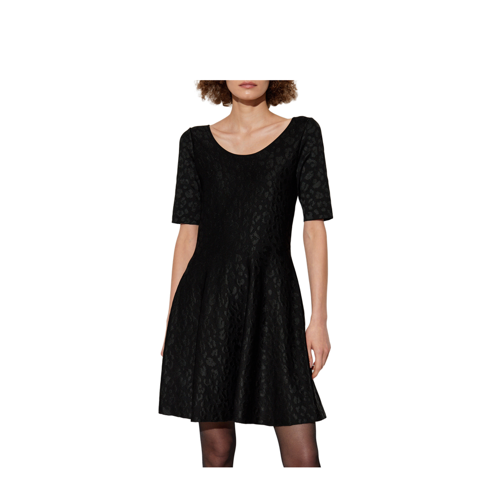 Jacquard Knit Mini-dress