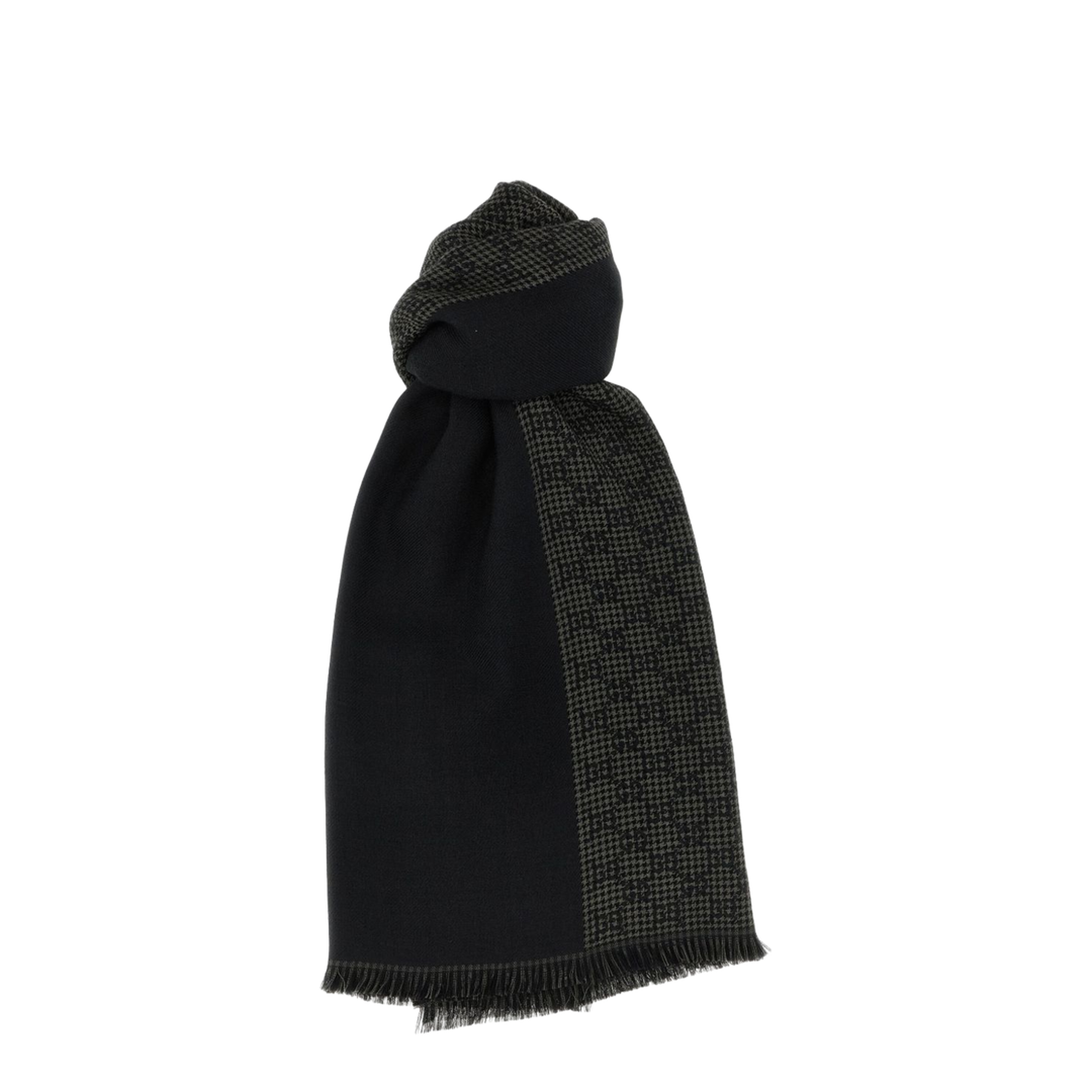 Wool and Silk Jacquard Stole