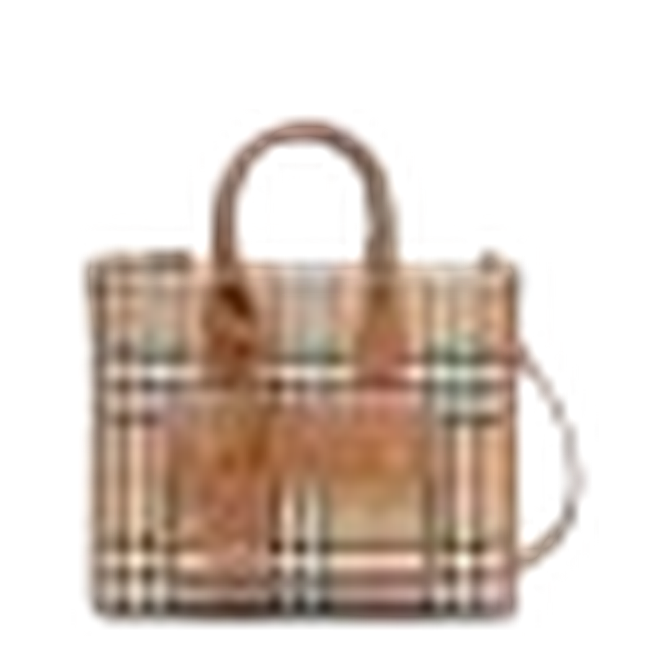 Mini Freya Tote Bag Check Coated Cotton Blend