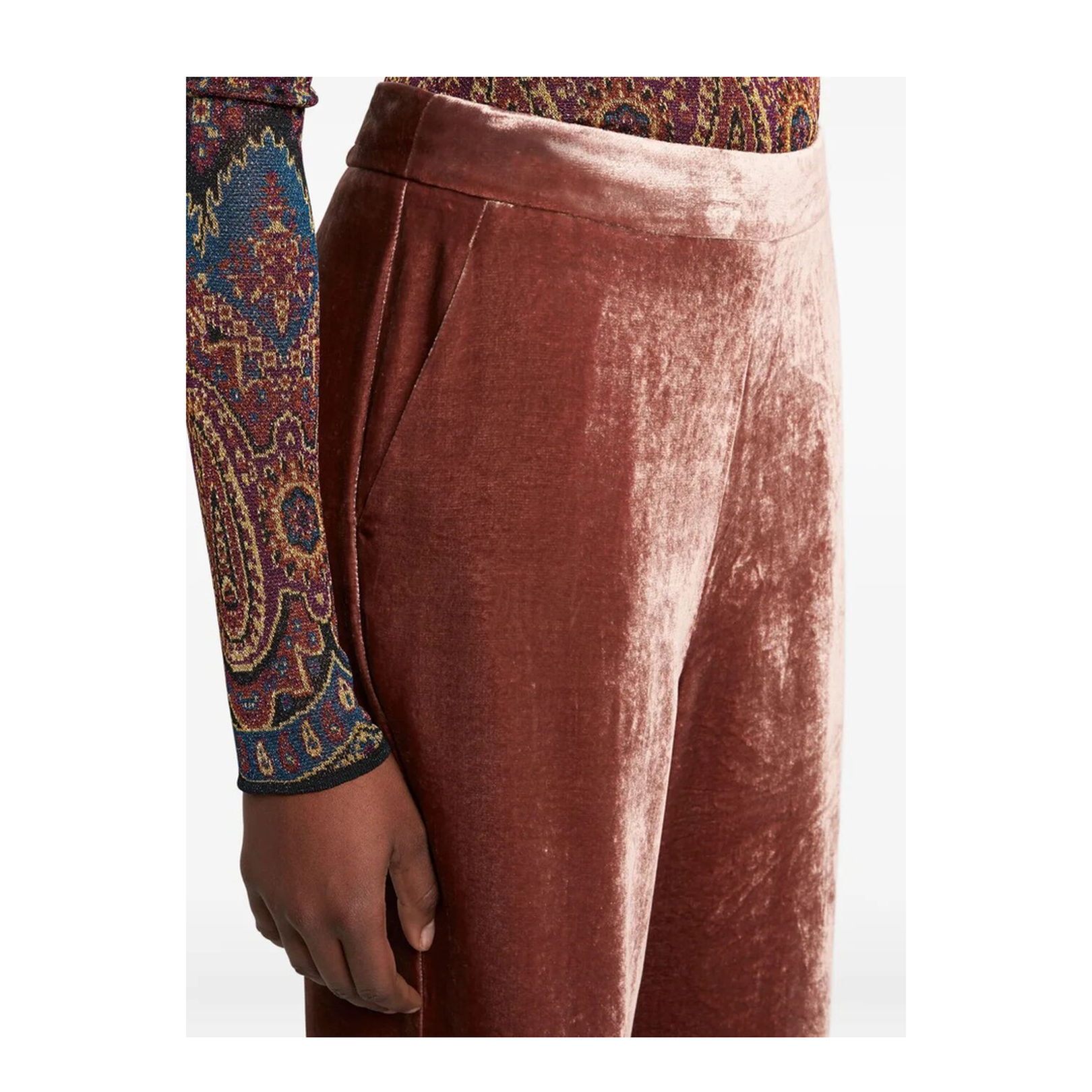 Velvet Palazzo Trousers