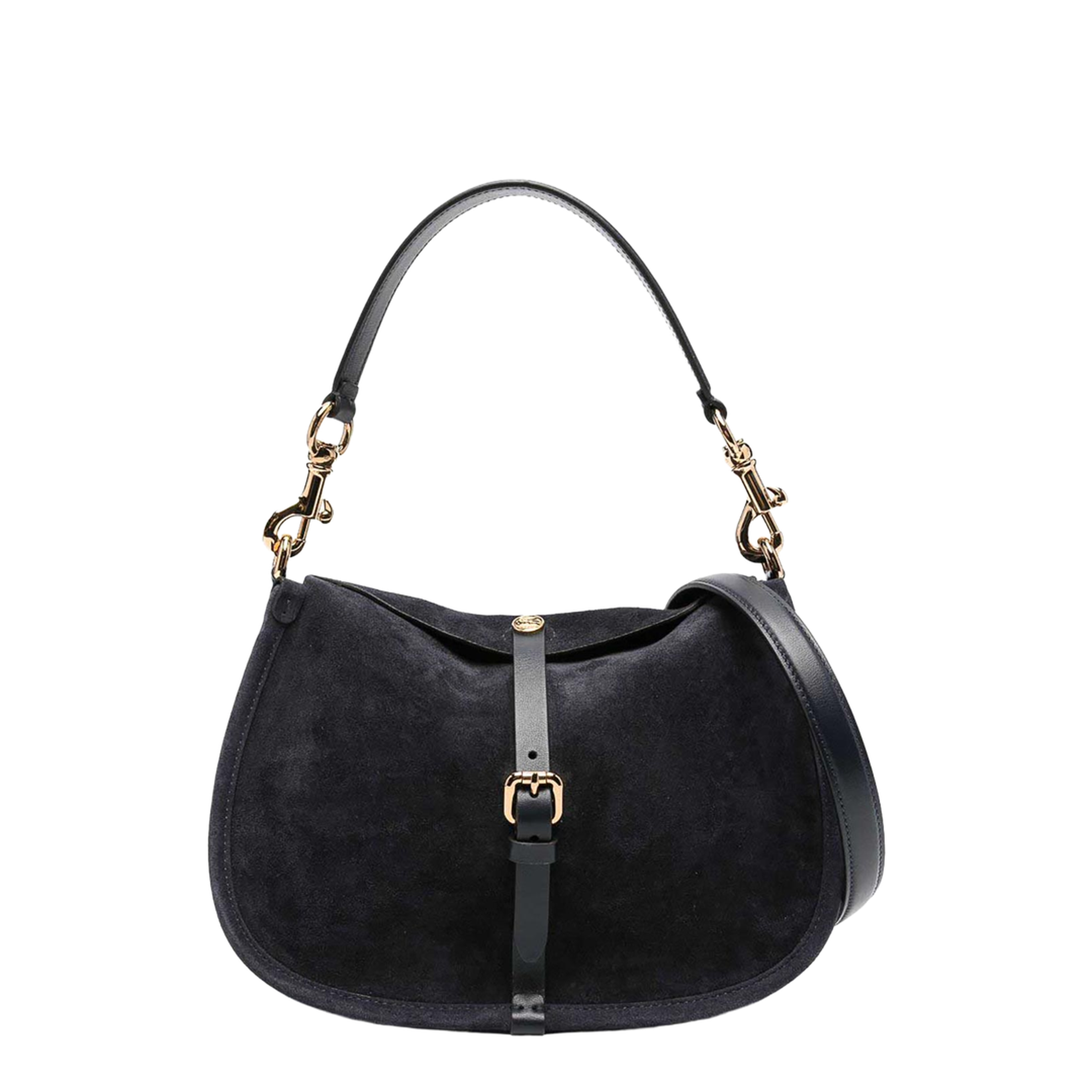 Medium Suede Pony Bag