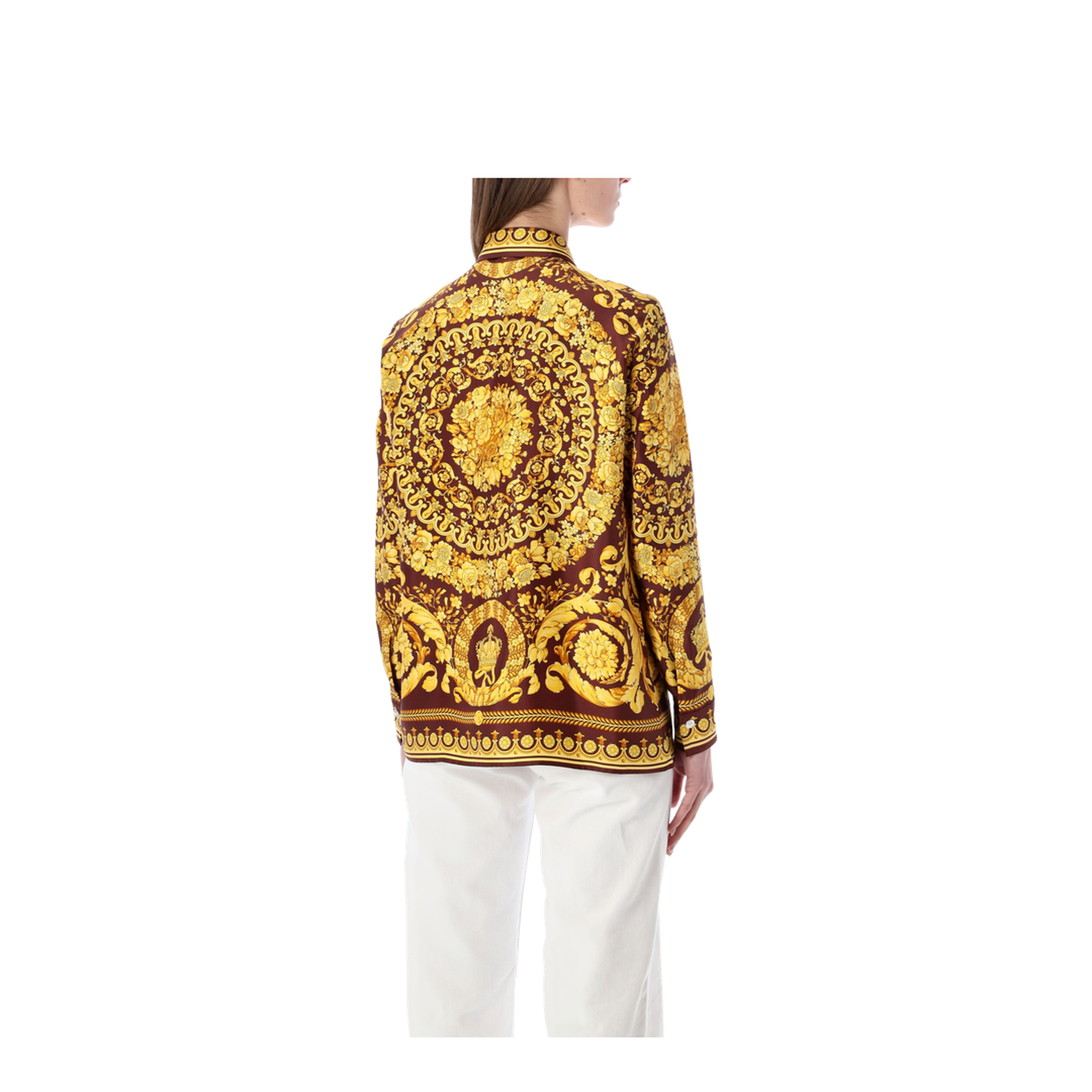 Silk Shirt Barocco Print
