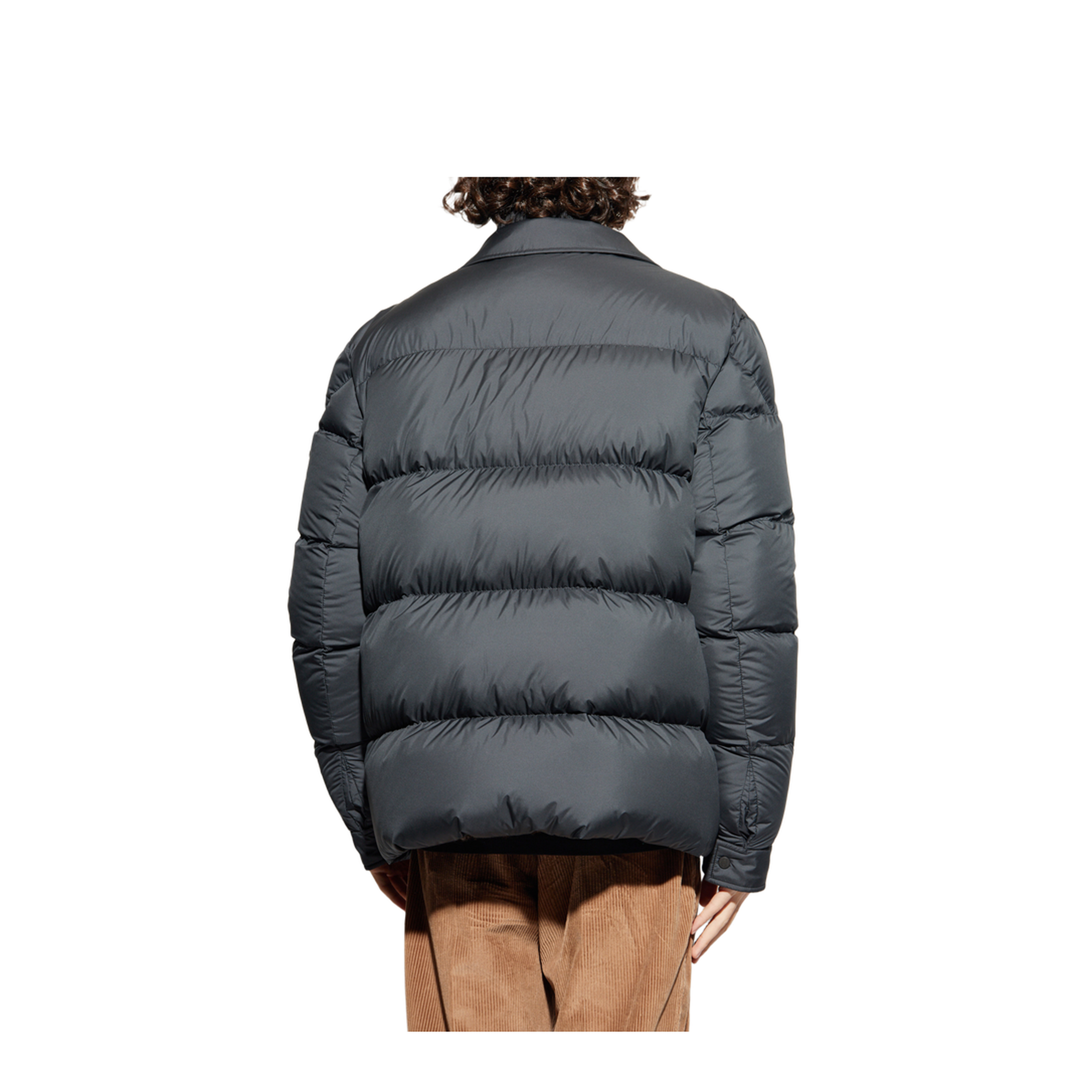 Black Pres Down Shirt Jacket