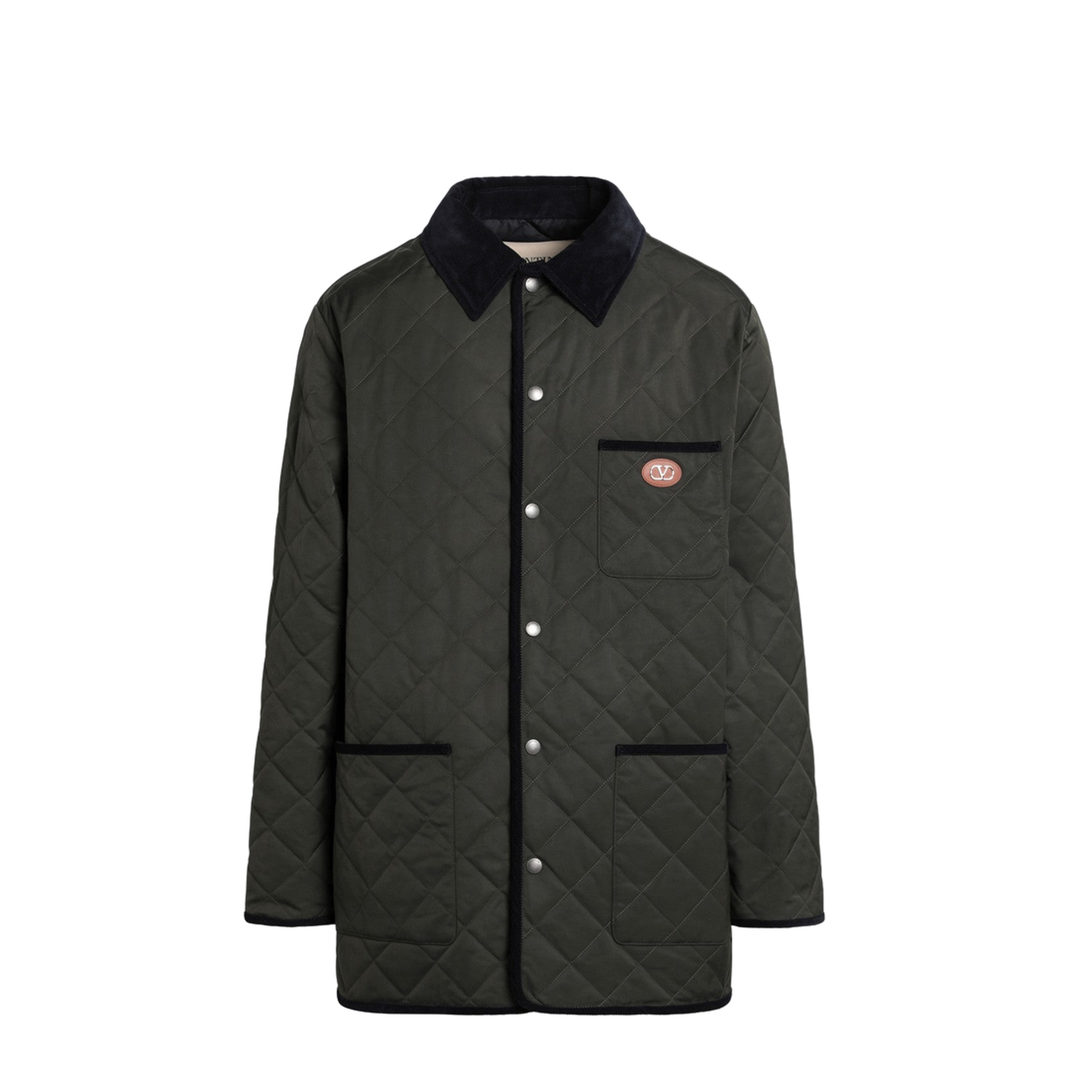 Quilted Nylon VLogo Jacket