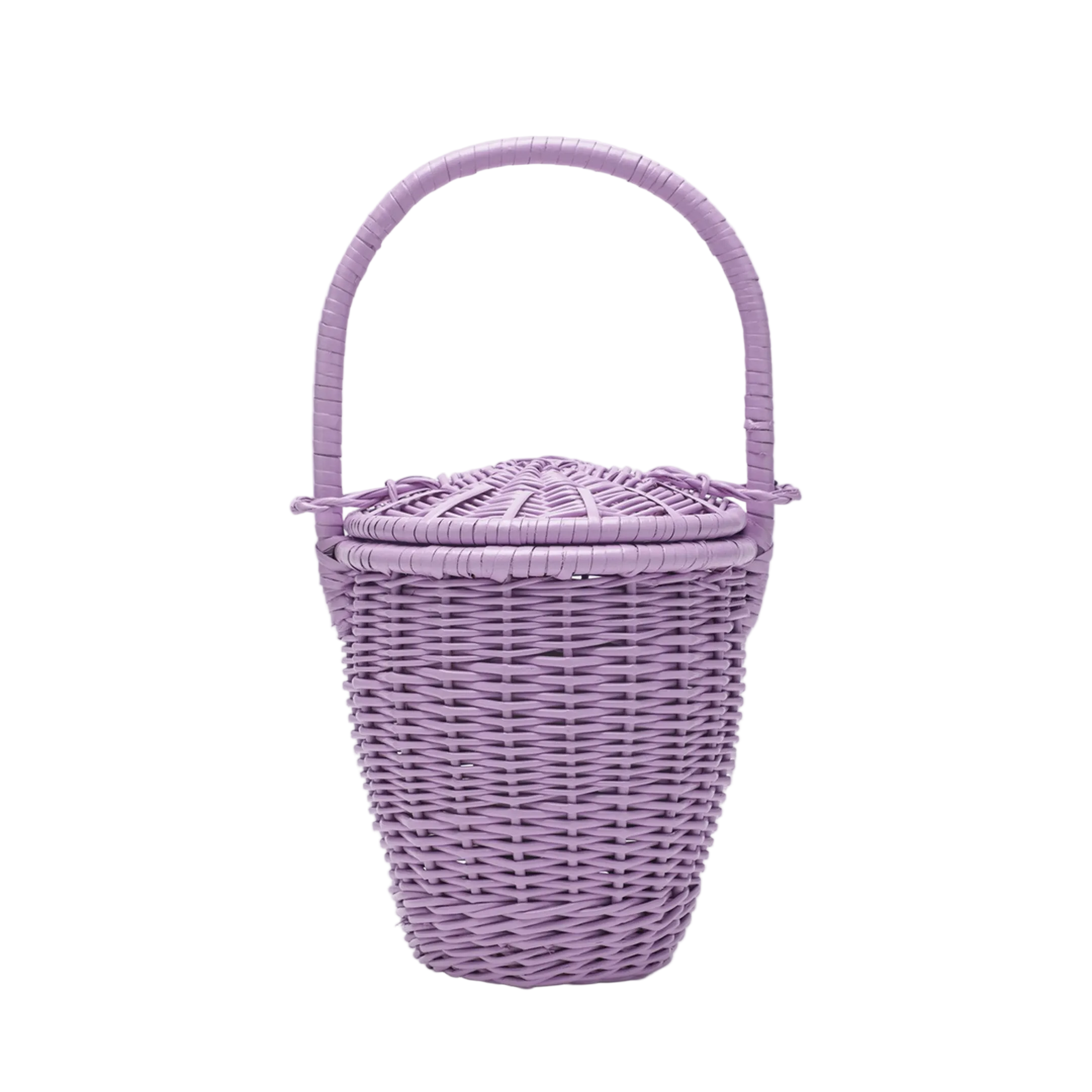 Iconic Bucket Bag Wicker Bucket Bag - Lilac