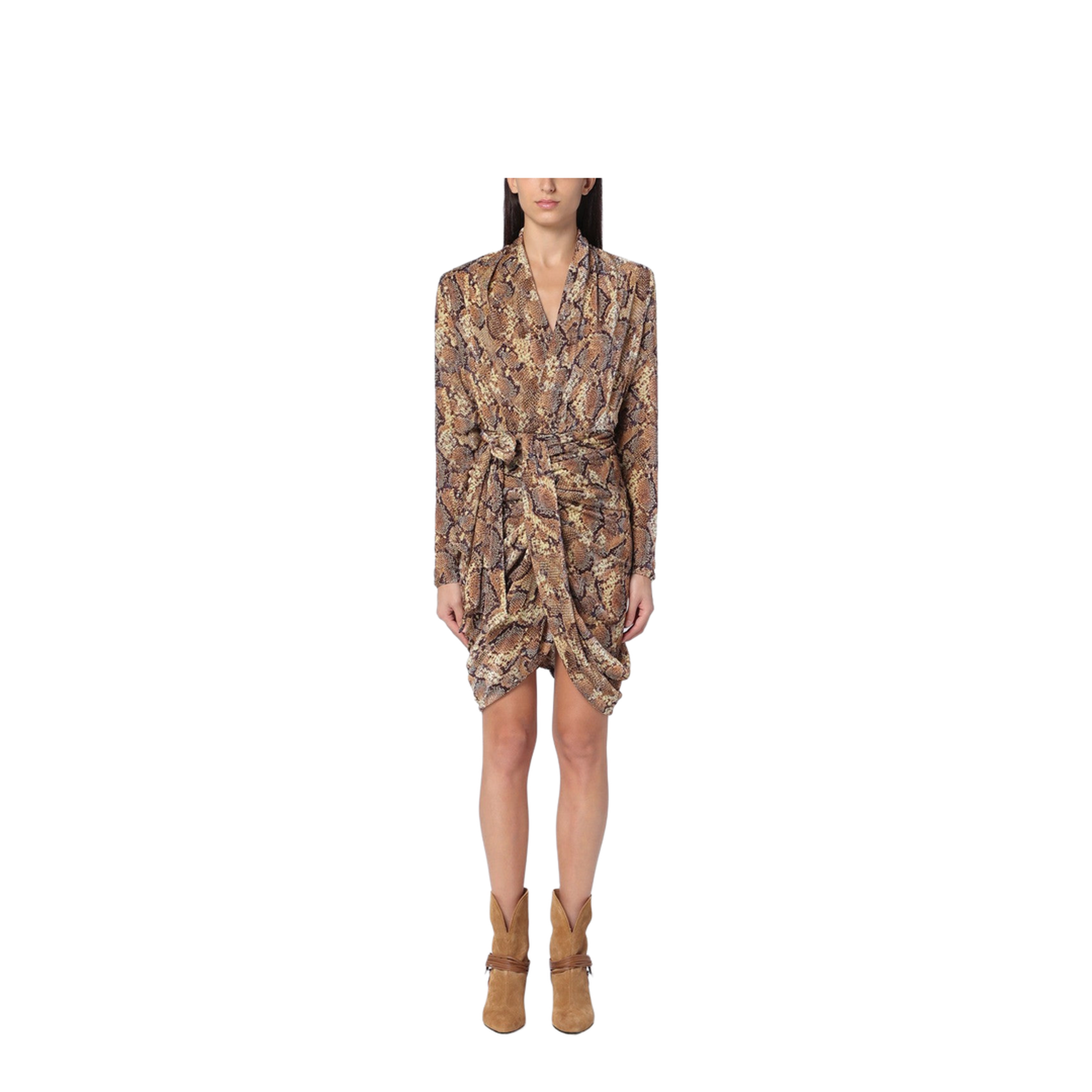 Cleora Snake Print Dress