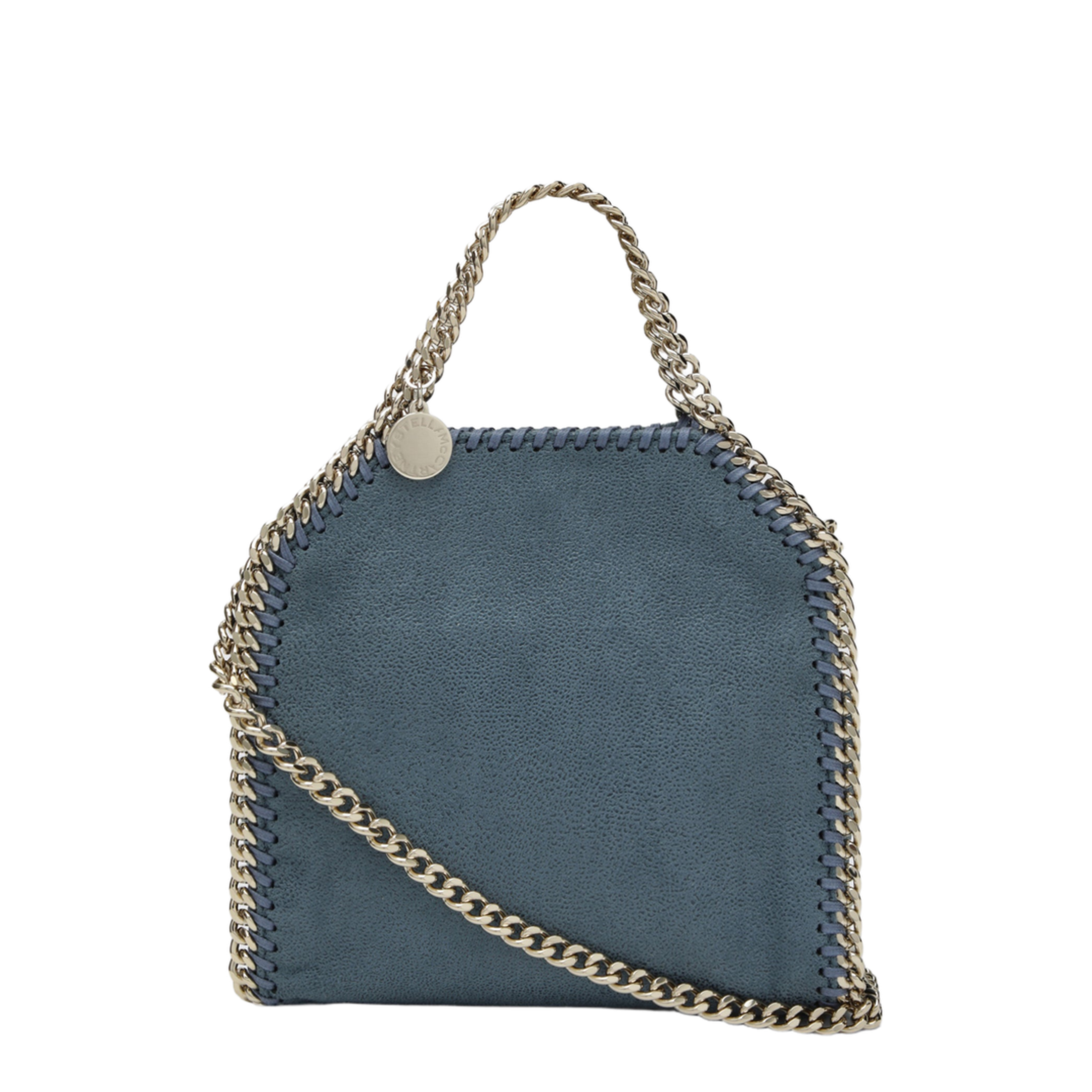 Falabella Tiny Vegan Leather Tote Bag - Feather Blue
