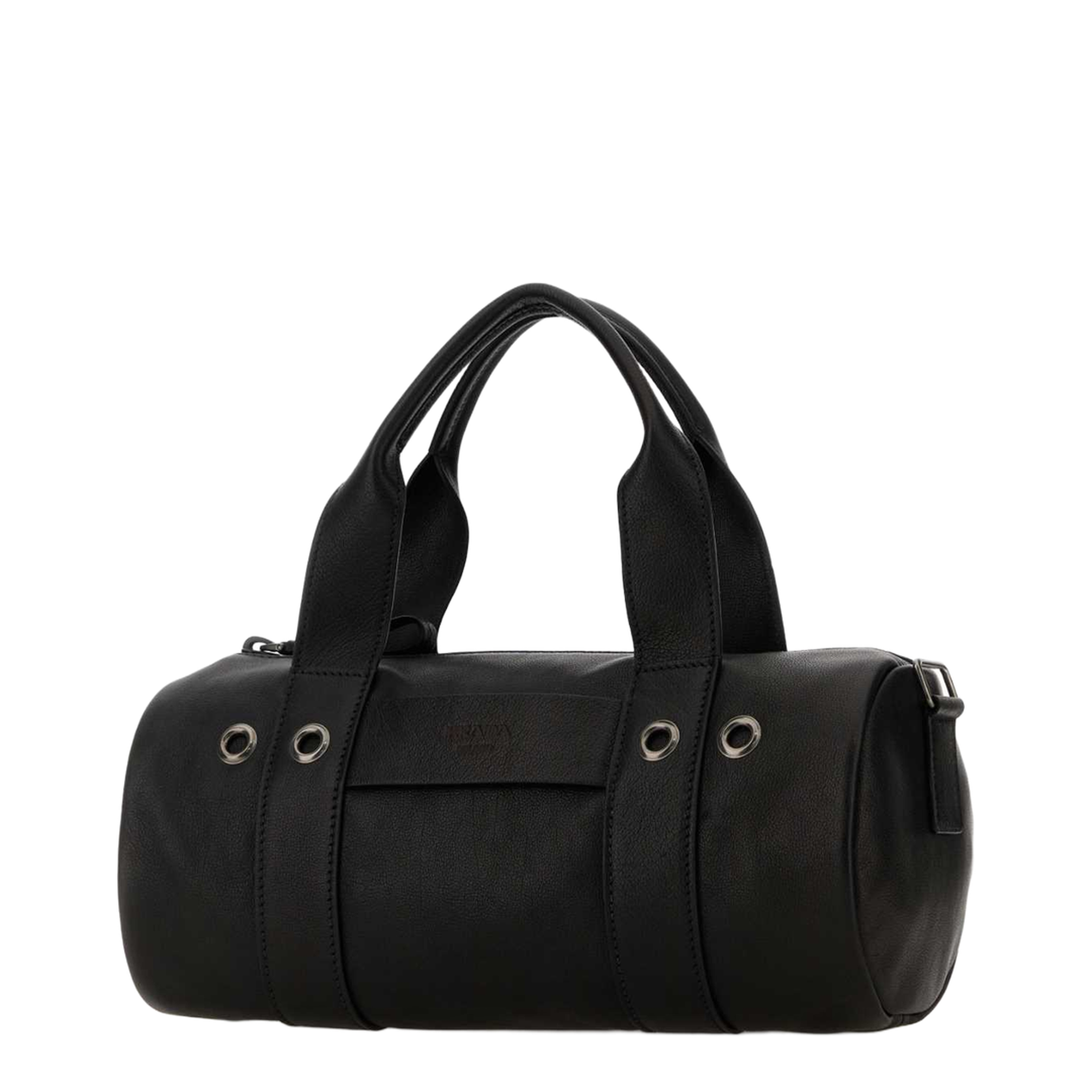 Black Leather Route Handbag