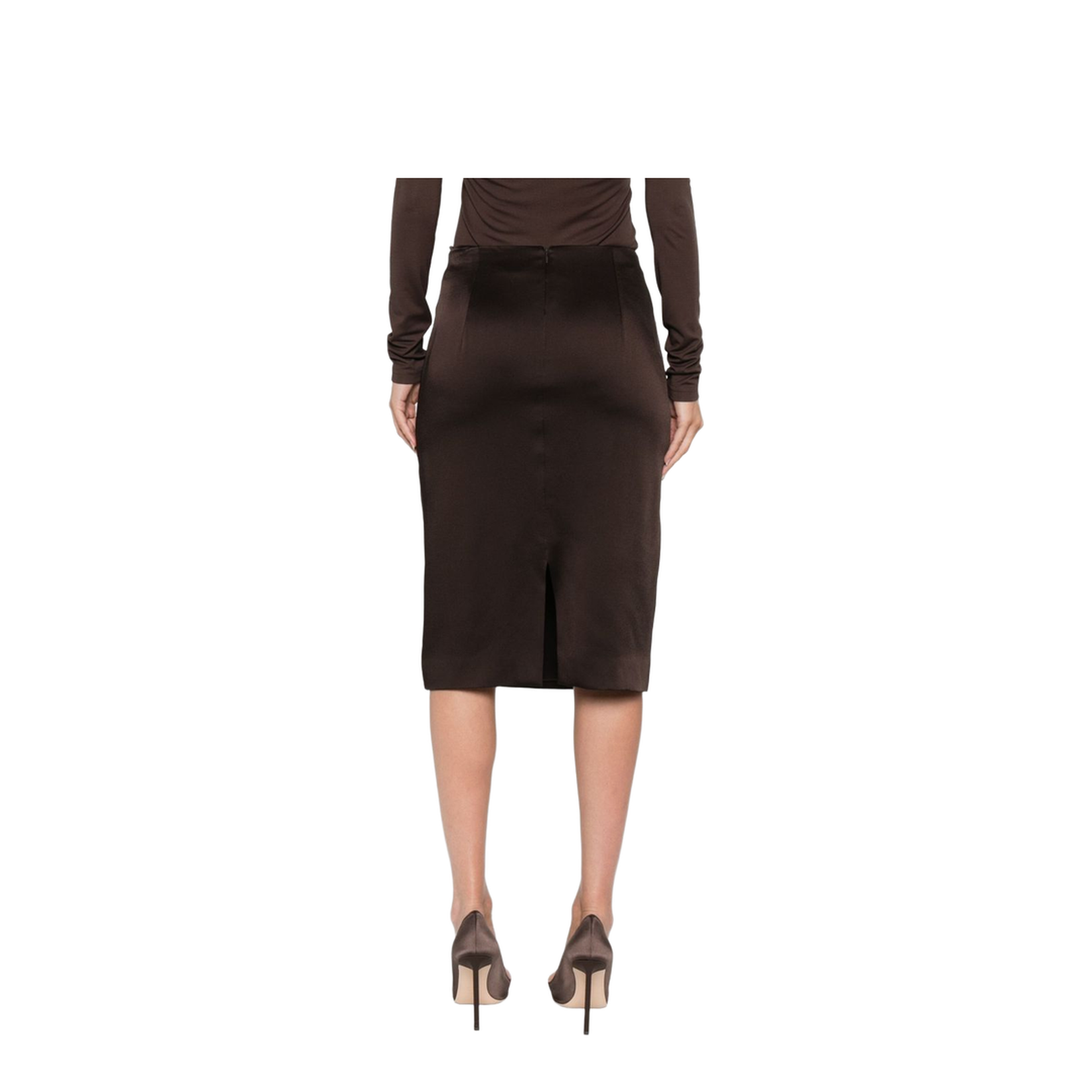 Satin Midi Skirt