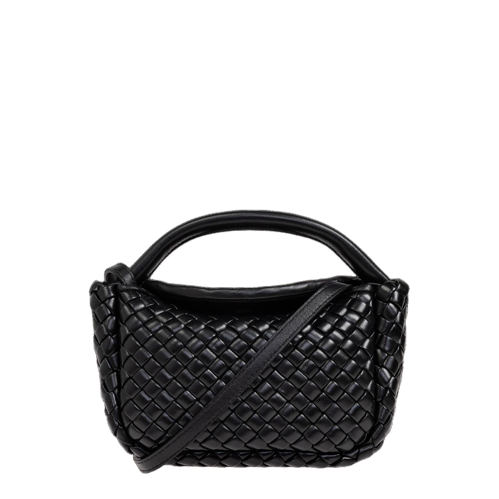 Elegant Black Leather Mini Koble Handbag