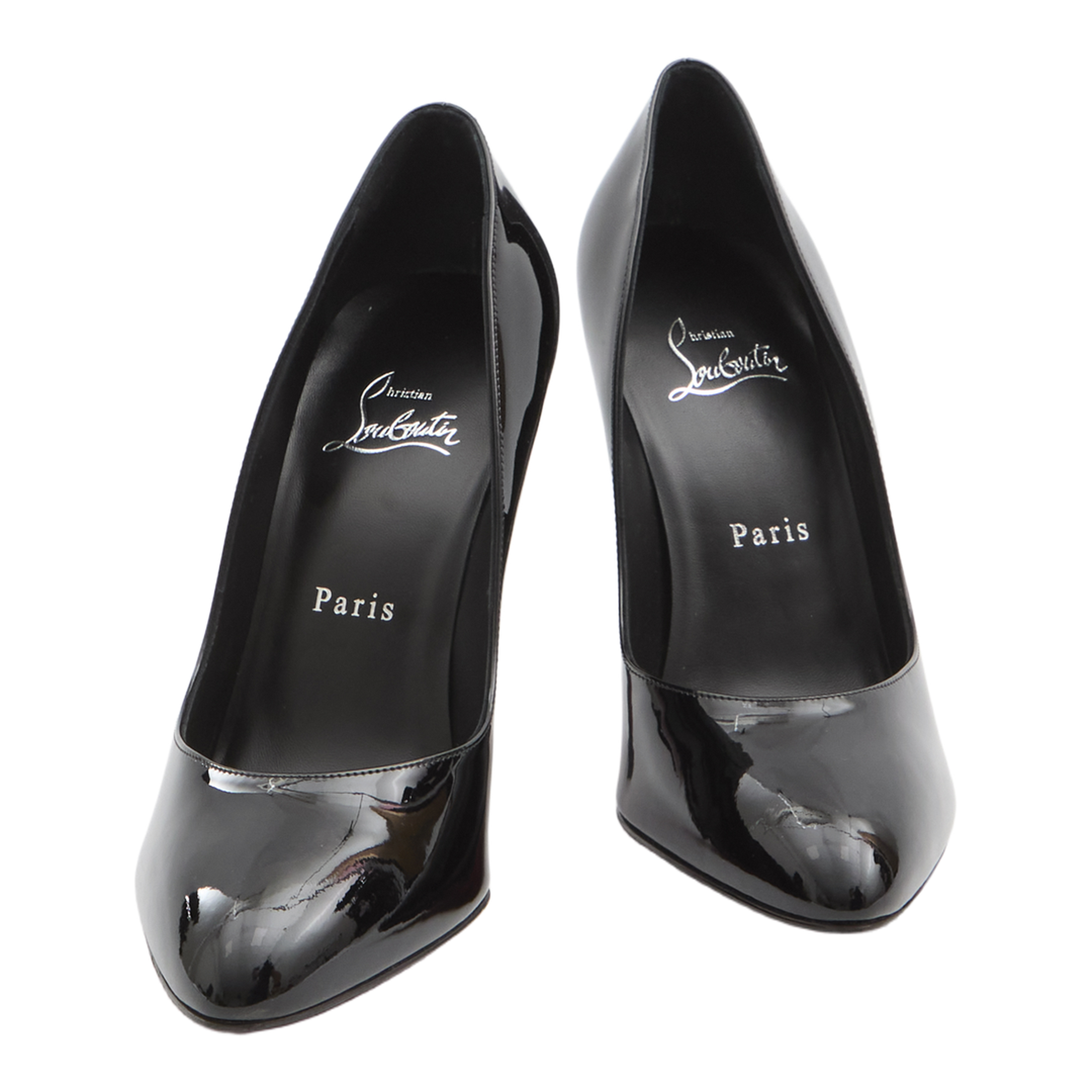 Black Patent Lamb Nappa Leather Pumps