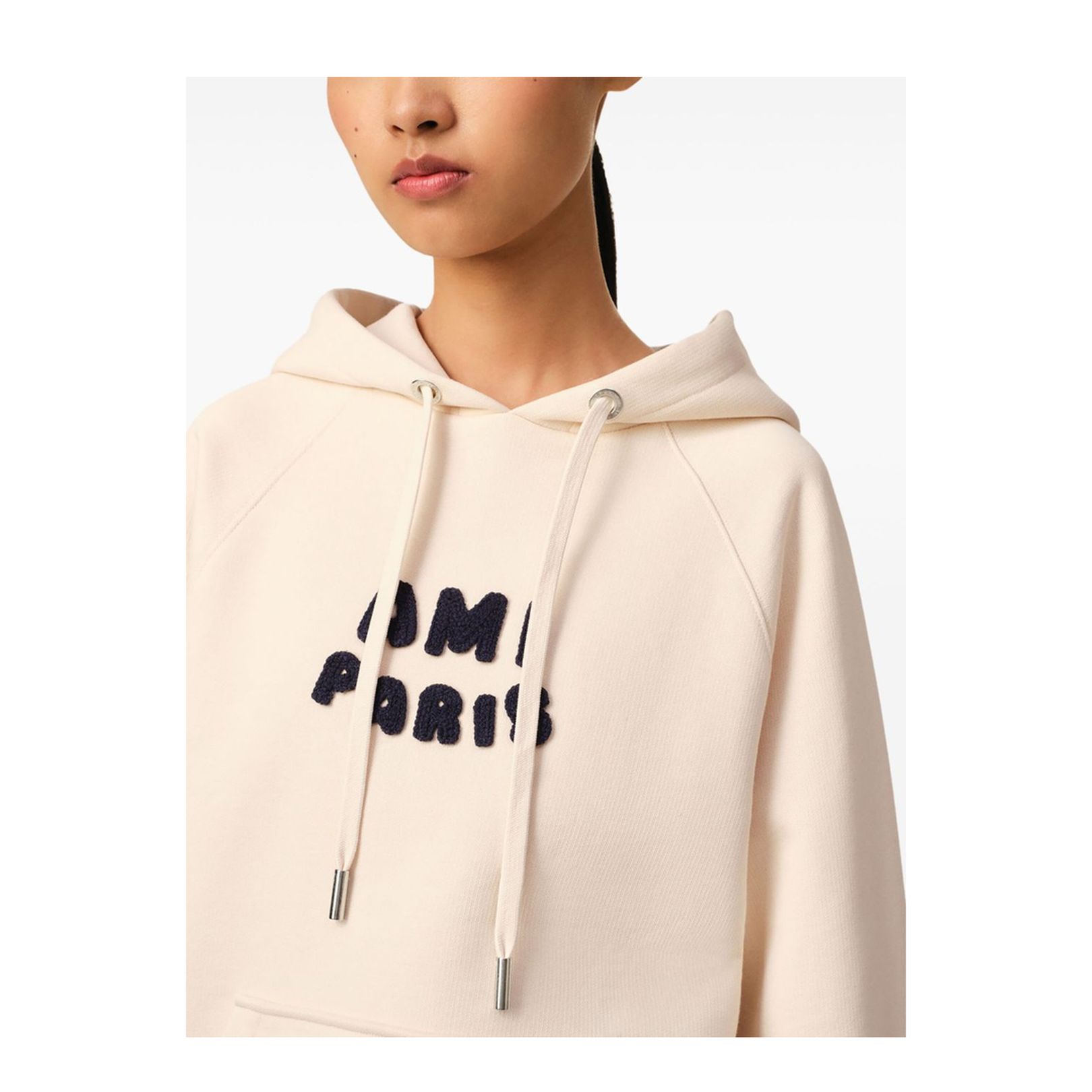 Logo Hooded Sweatshirt In Beige