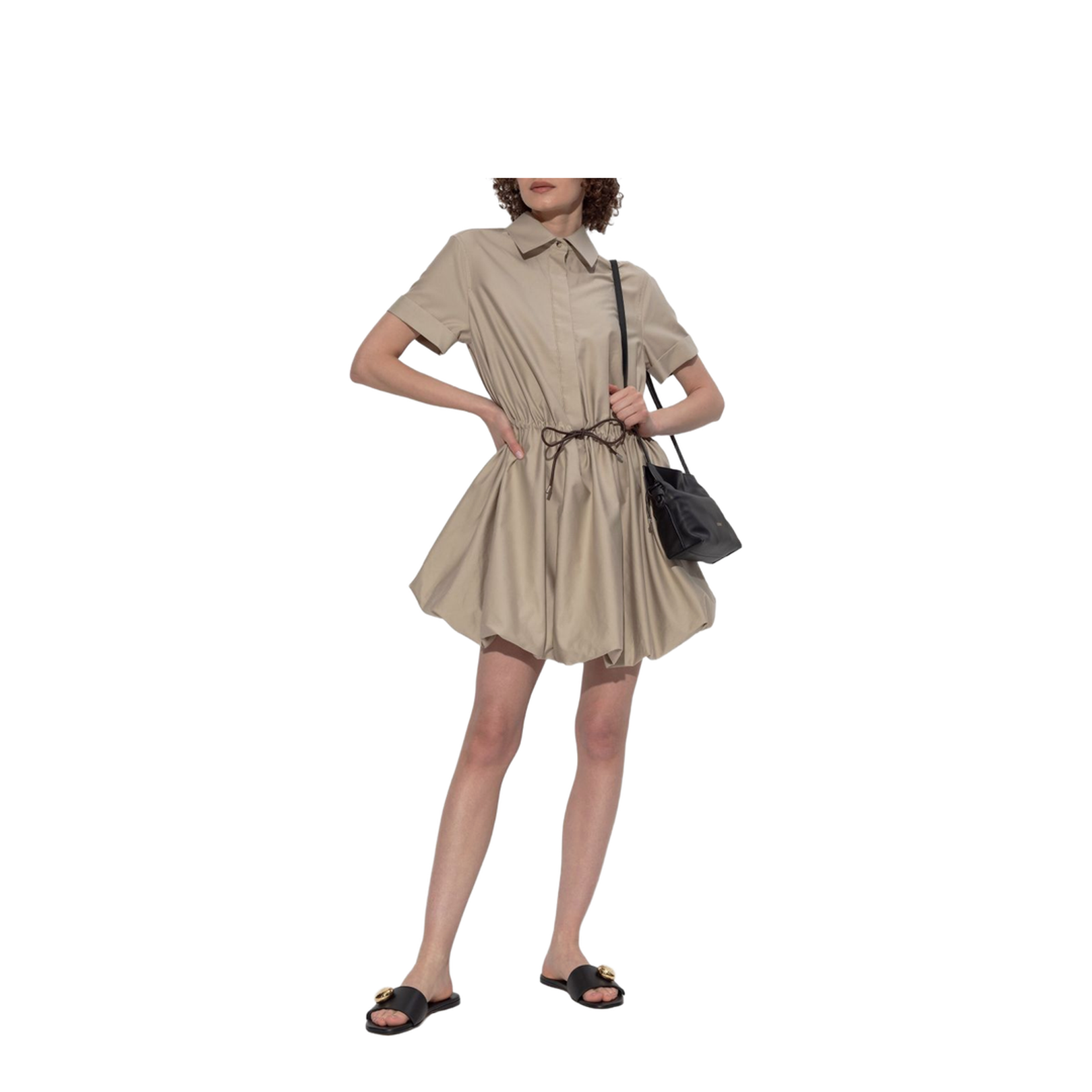 Cotton Blend Short Dress