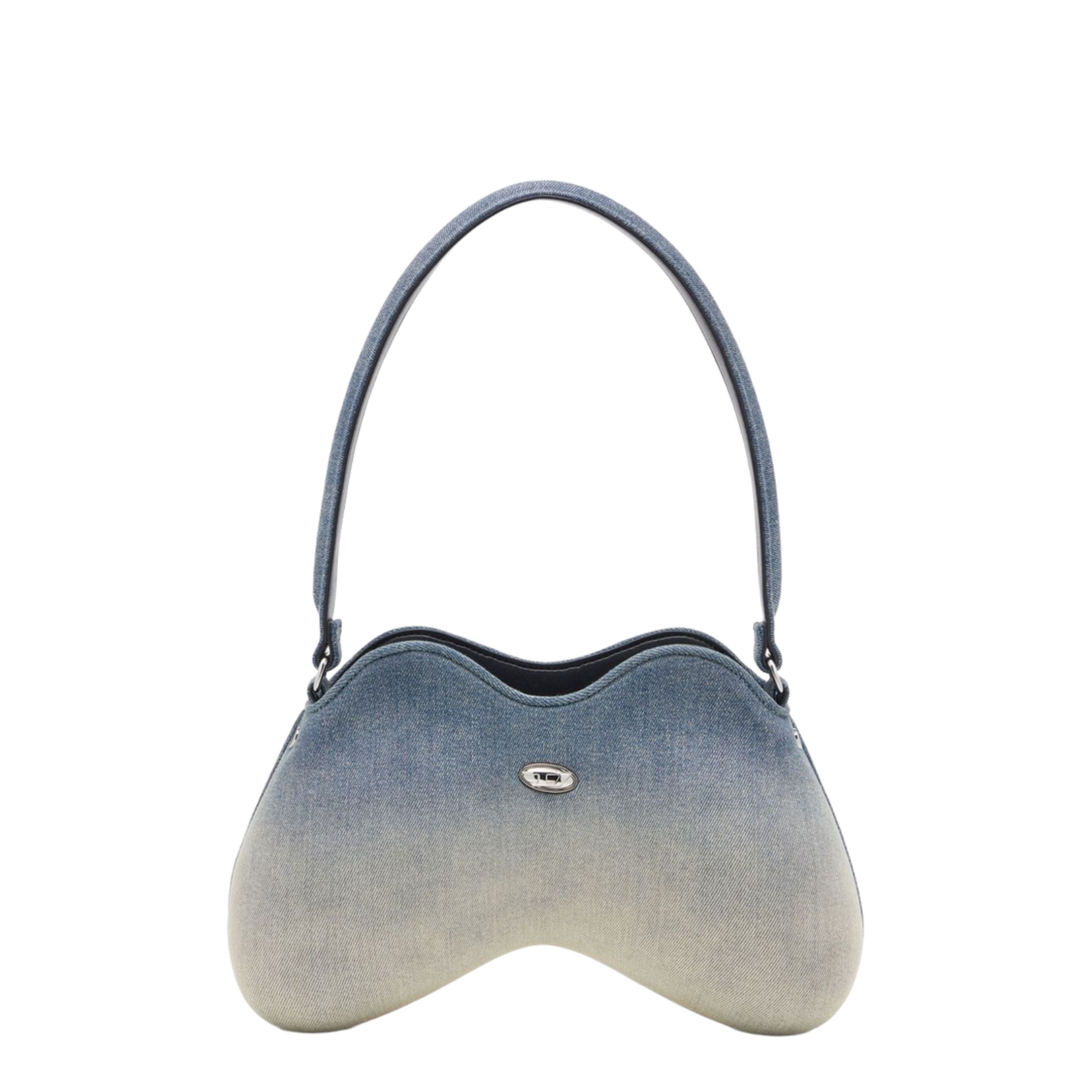 Double-D-Shoulder Bag in Solarised Denim