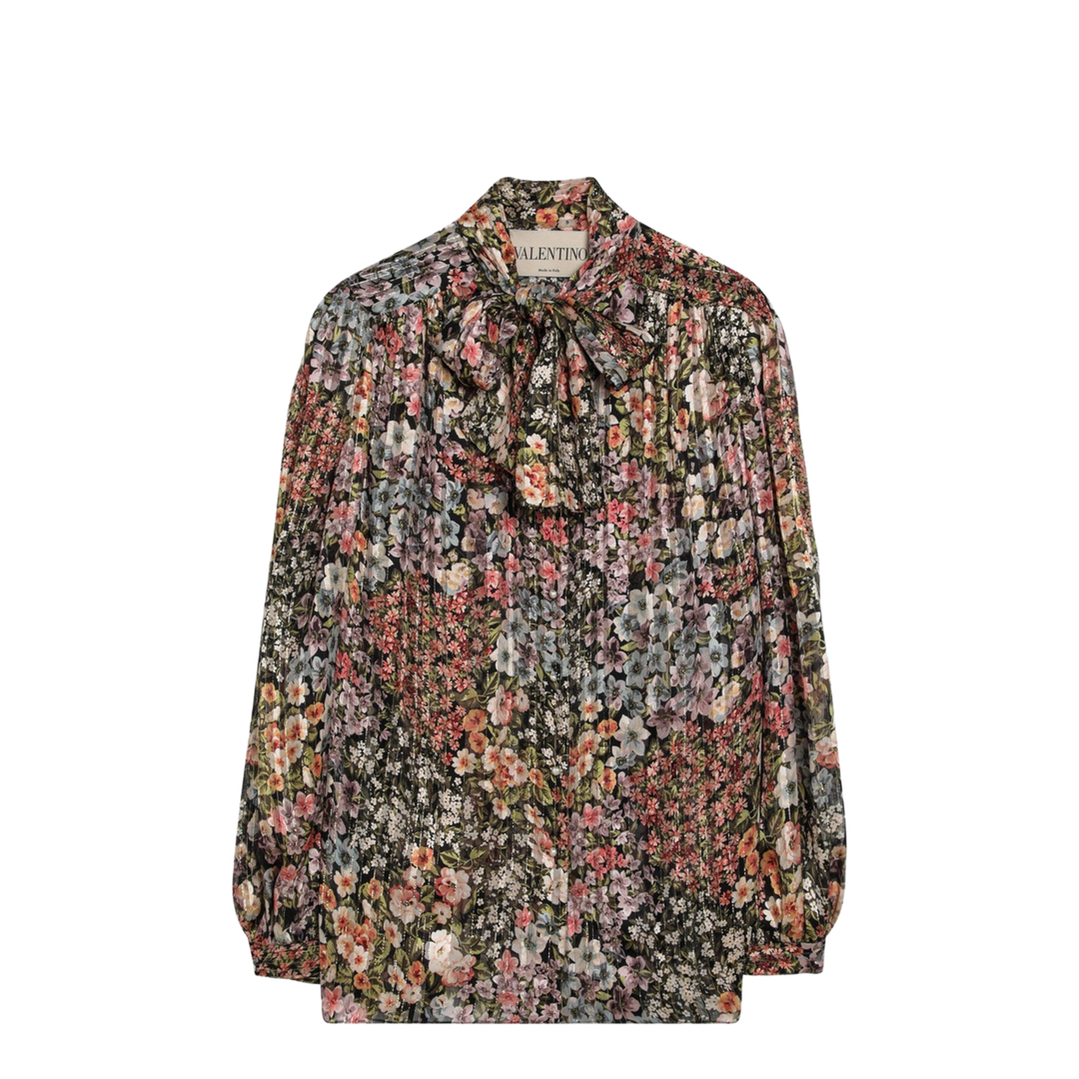 Silk Blouse with Floral Print