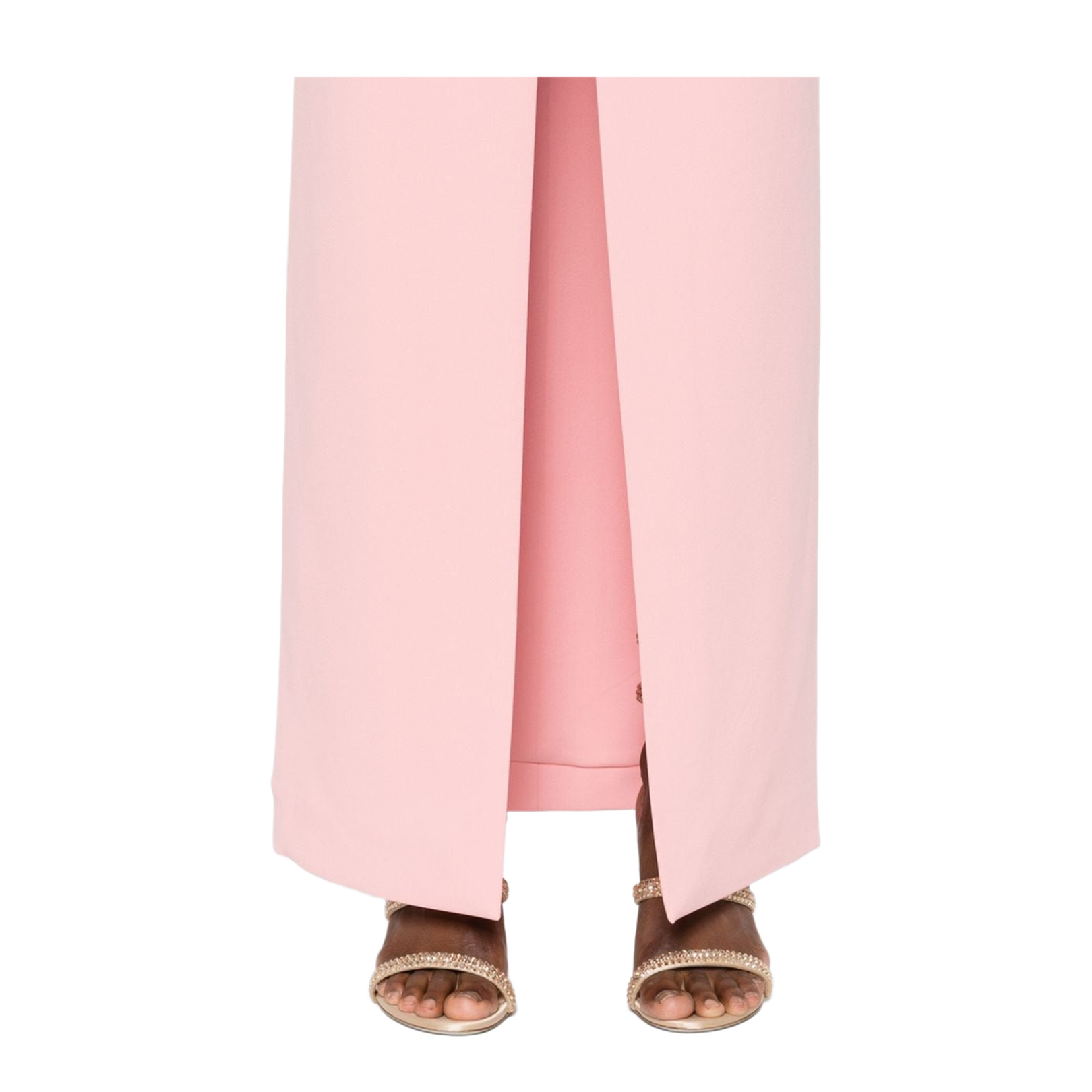Strapless Pink Maxi Dress