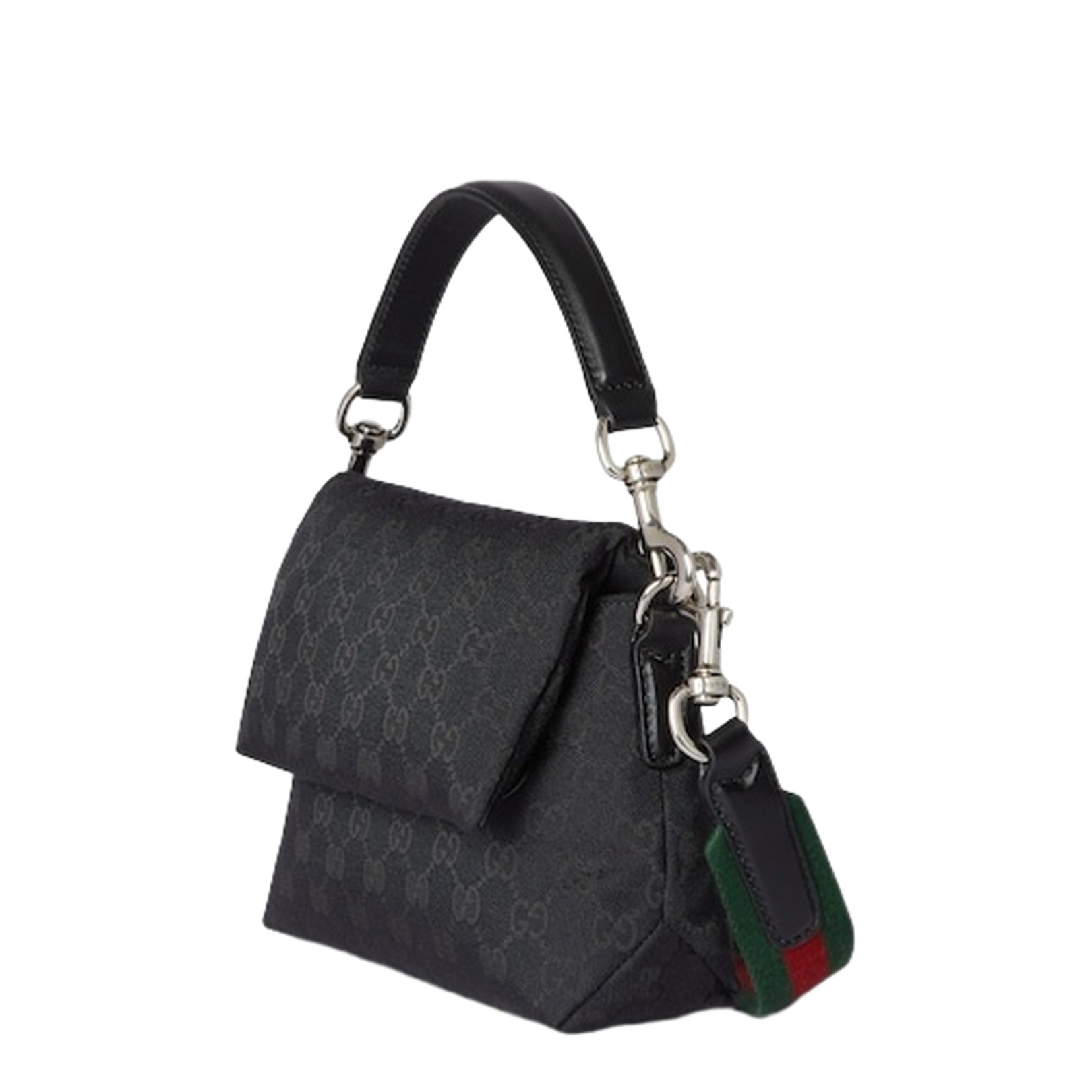 GG Canvas Small Canvas Crossbody Bag - Black