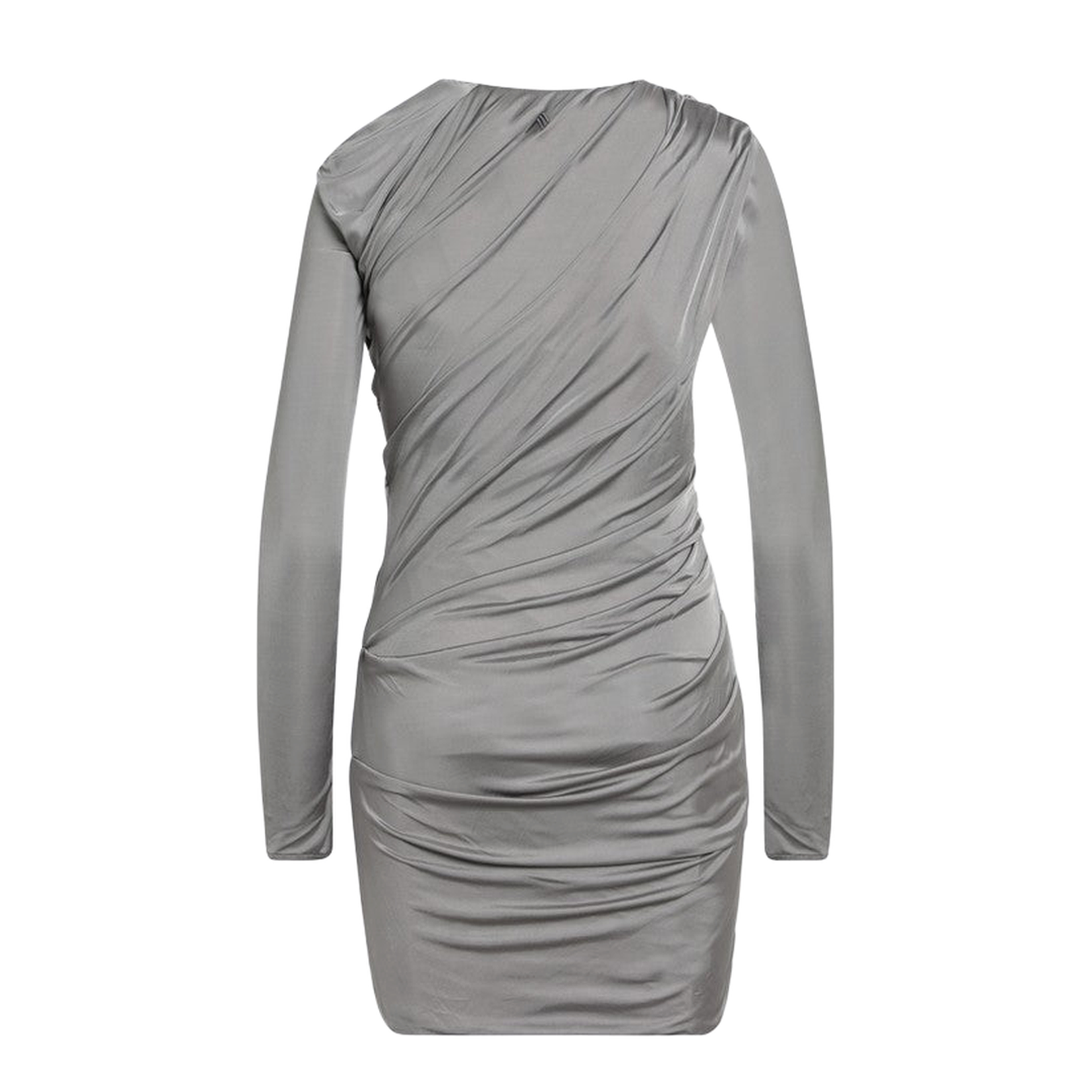 Draped Mini Dress in Grey