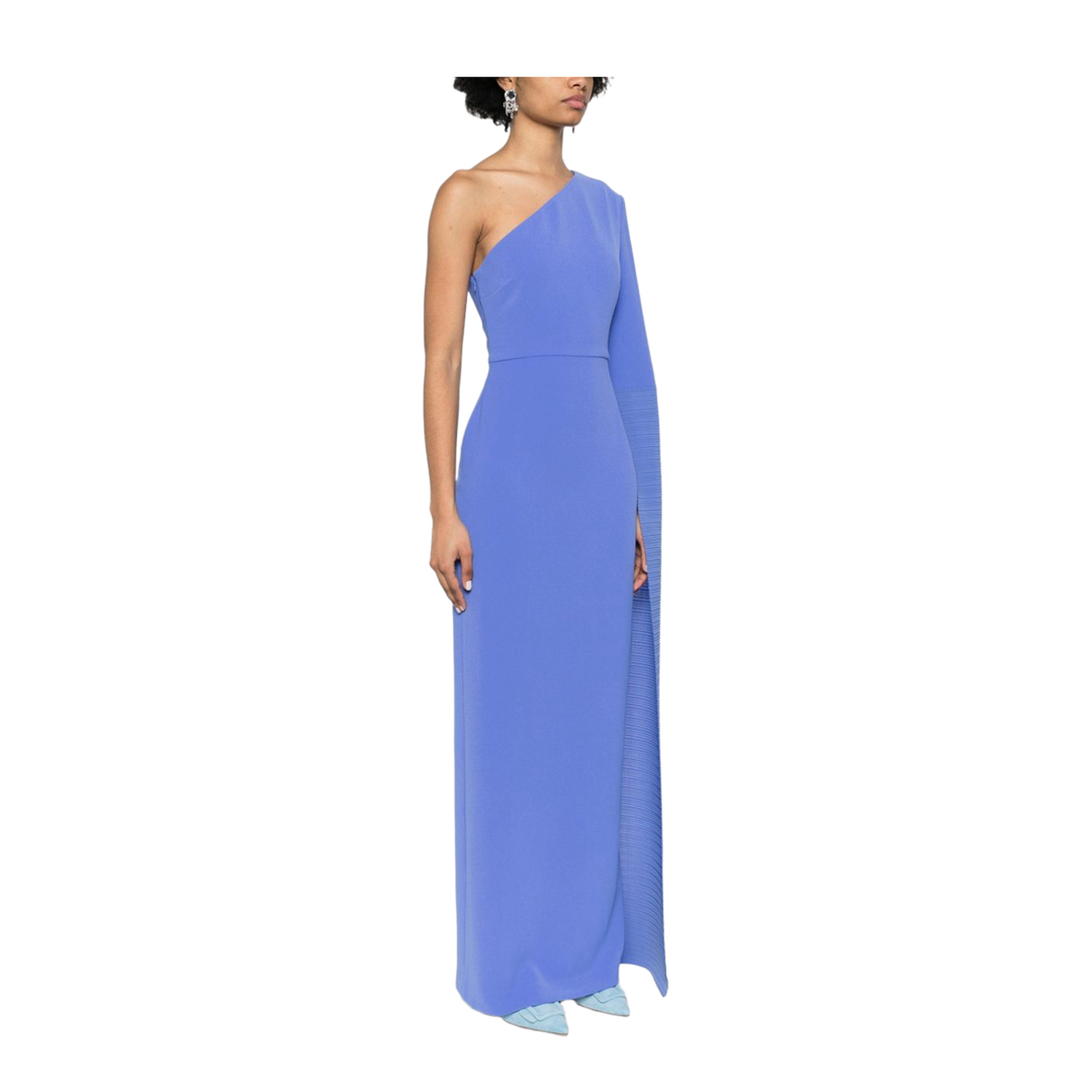 Periwinkle Blue Monospalla Sylvia Maxi Dress