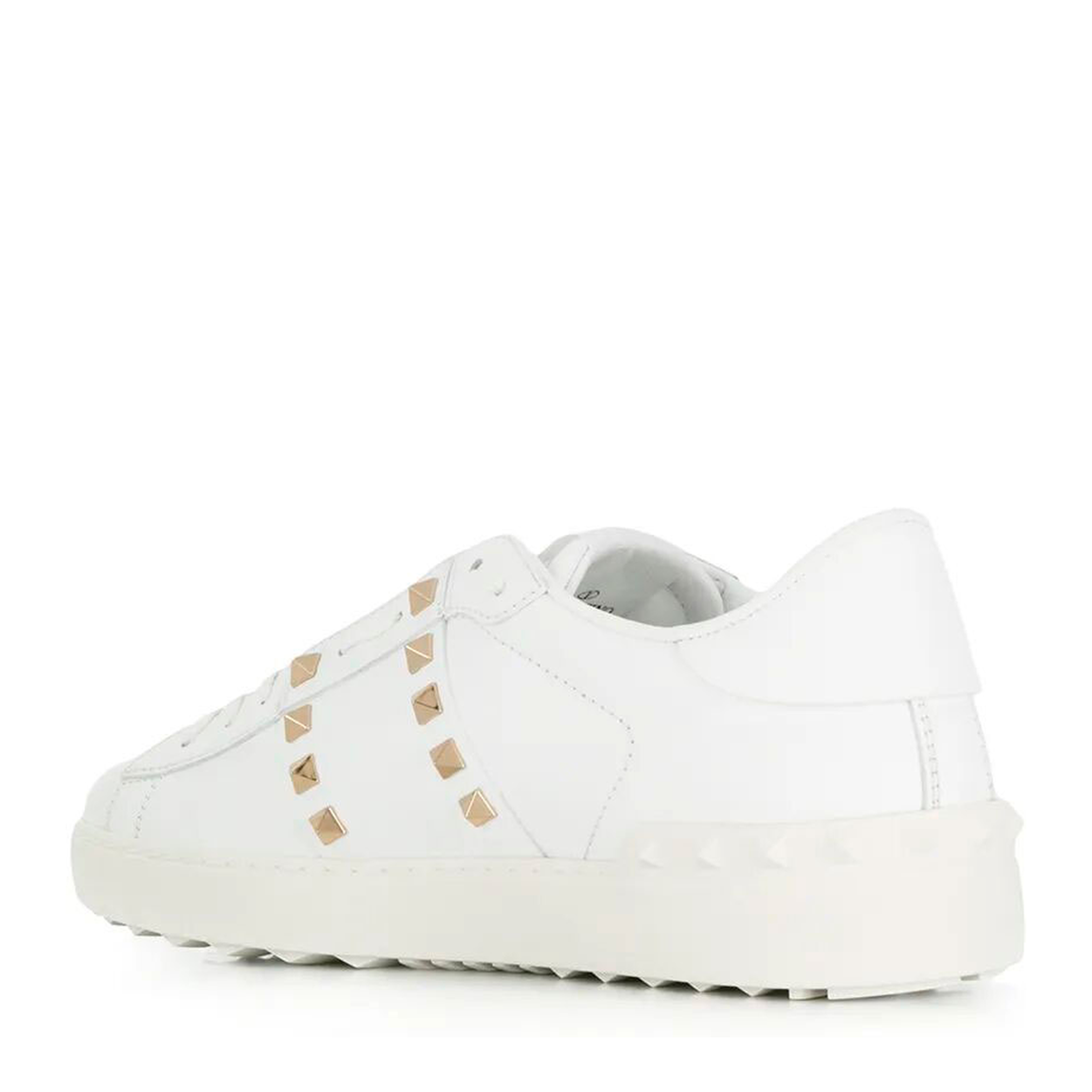 MAYFEYR - Valentino - Rockstud Untitled Leather Sneakers With Platinum-Finish Studs - YS0931BHS