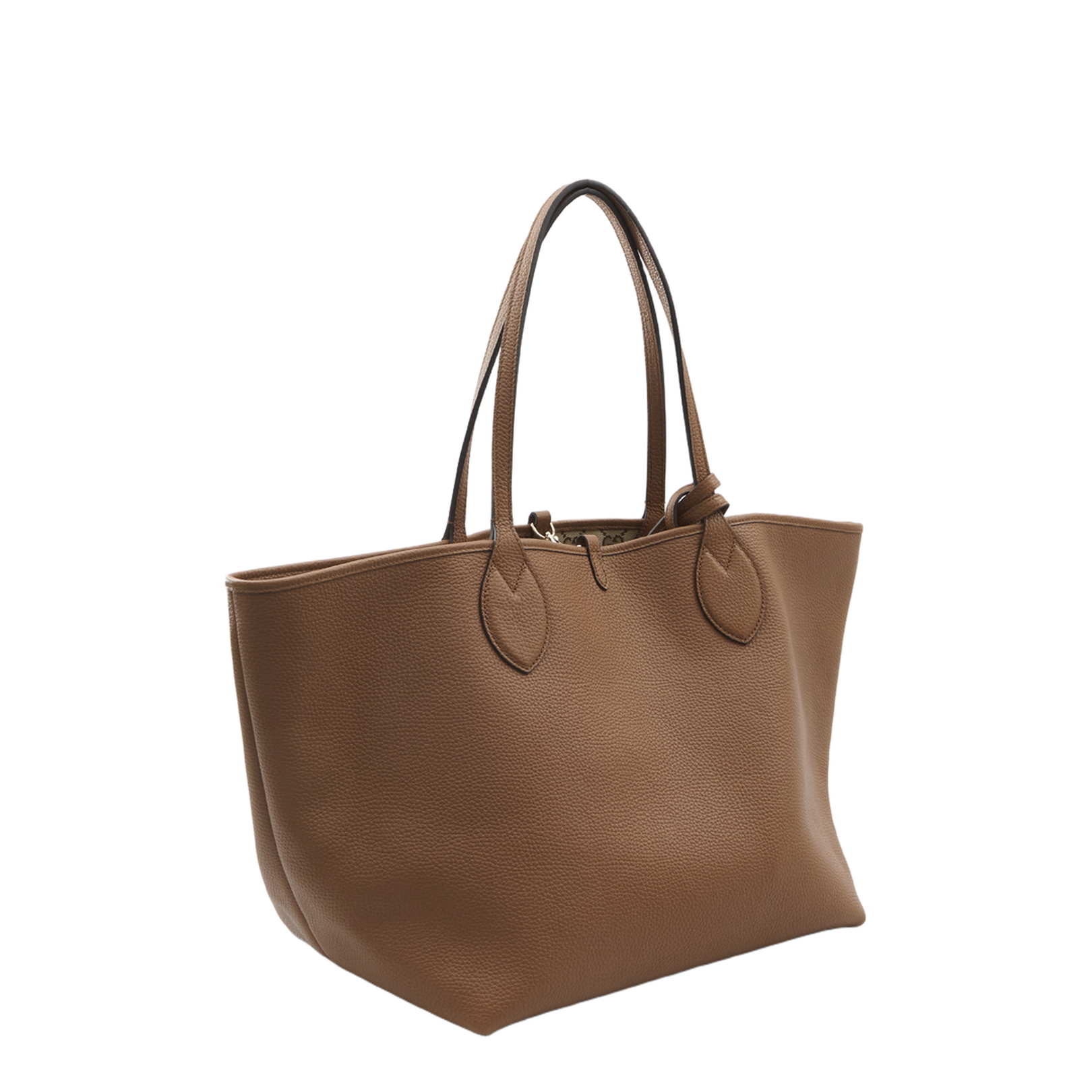 Totissima Large Leather Tote Bags - Brown