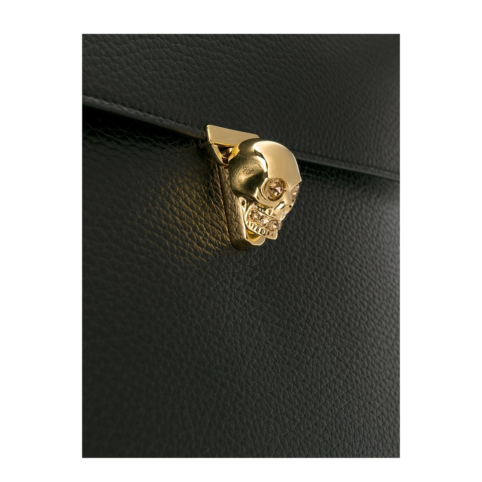 Black Crystal Skull Clutch